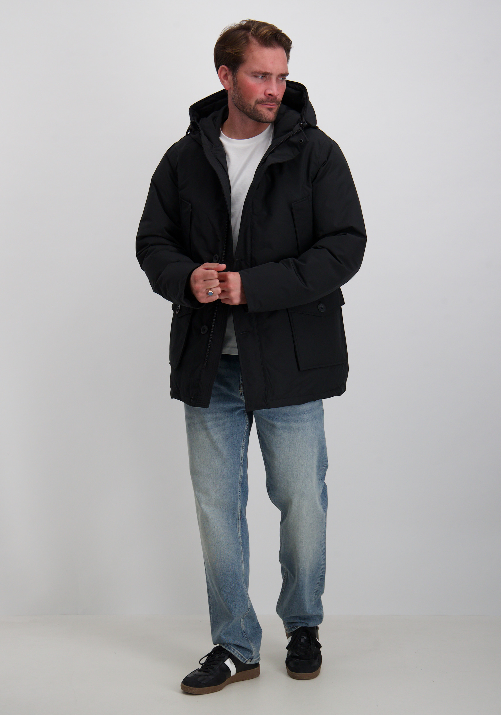 AIRFORCE Parka classic HRM1148 Zwart