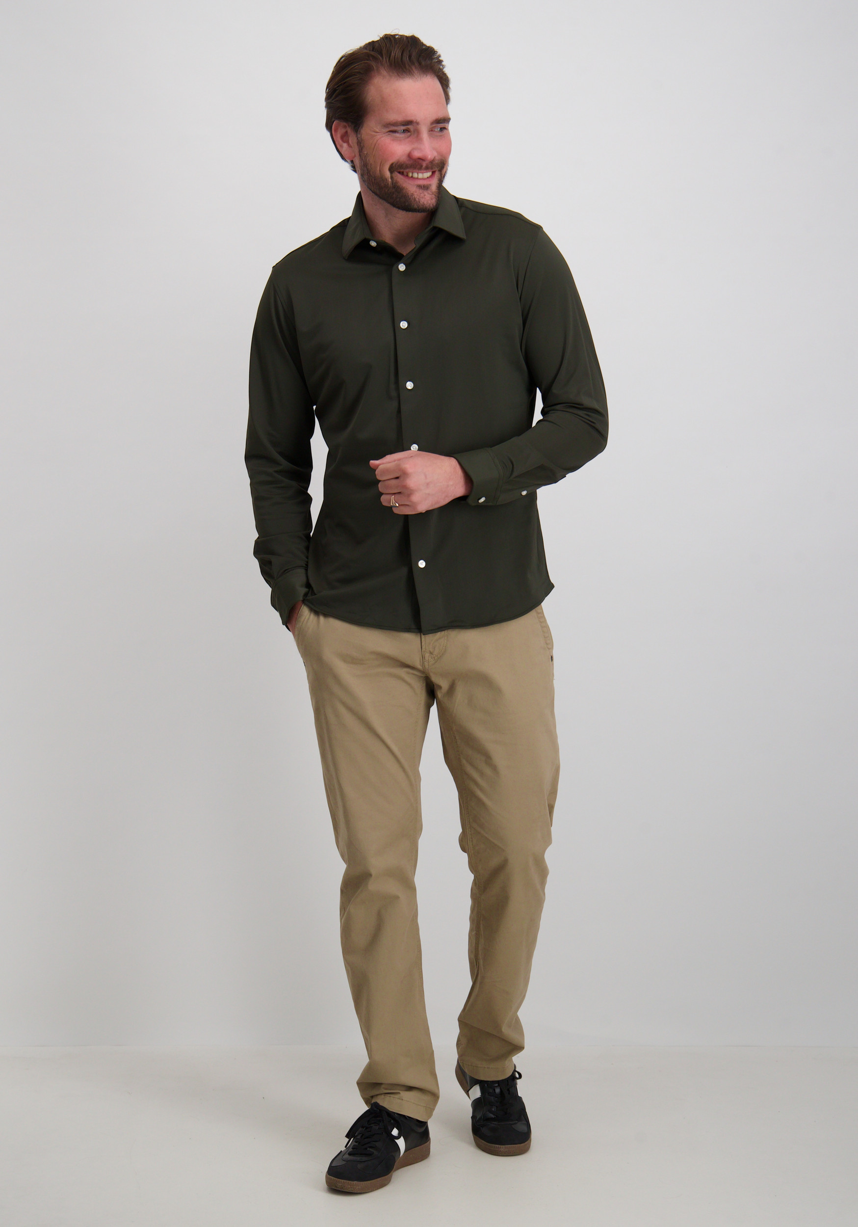 Jack & jones Overhemd Blaactive 12282199 Donker groen