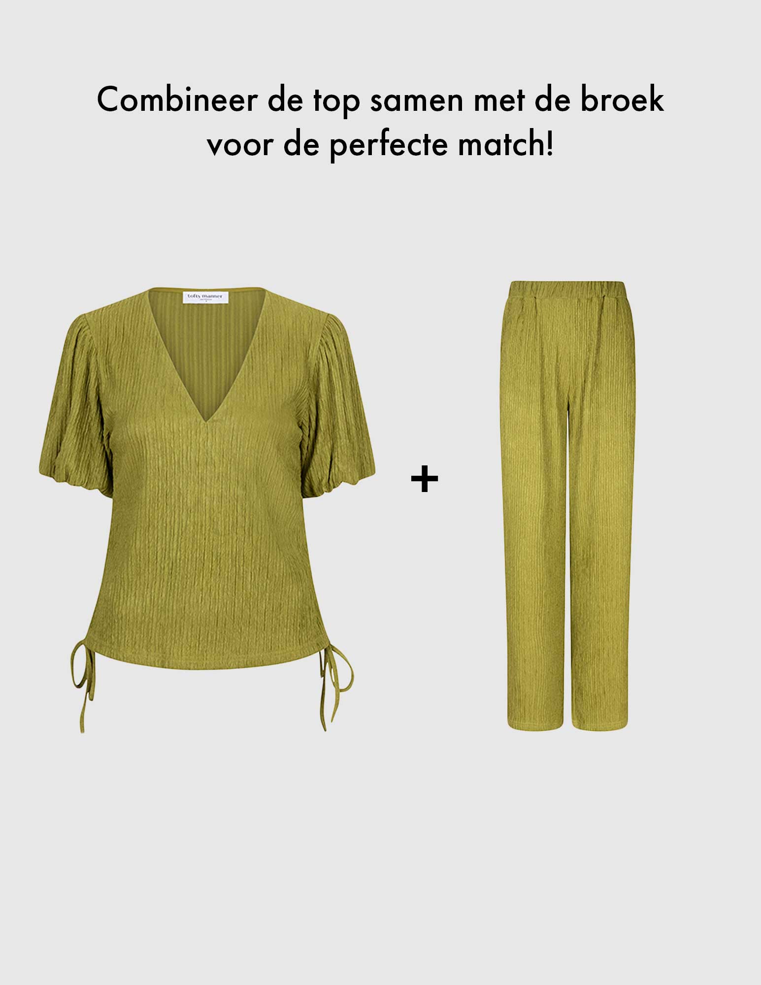 Lofty Manner Broek Mea QC37 Midden groen