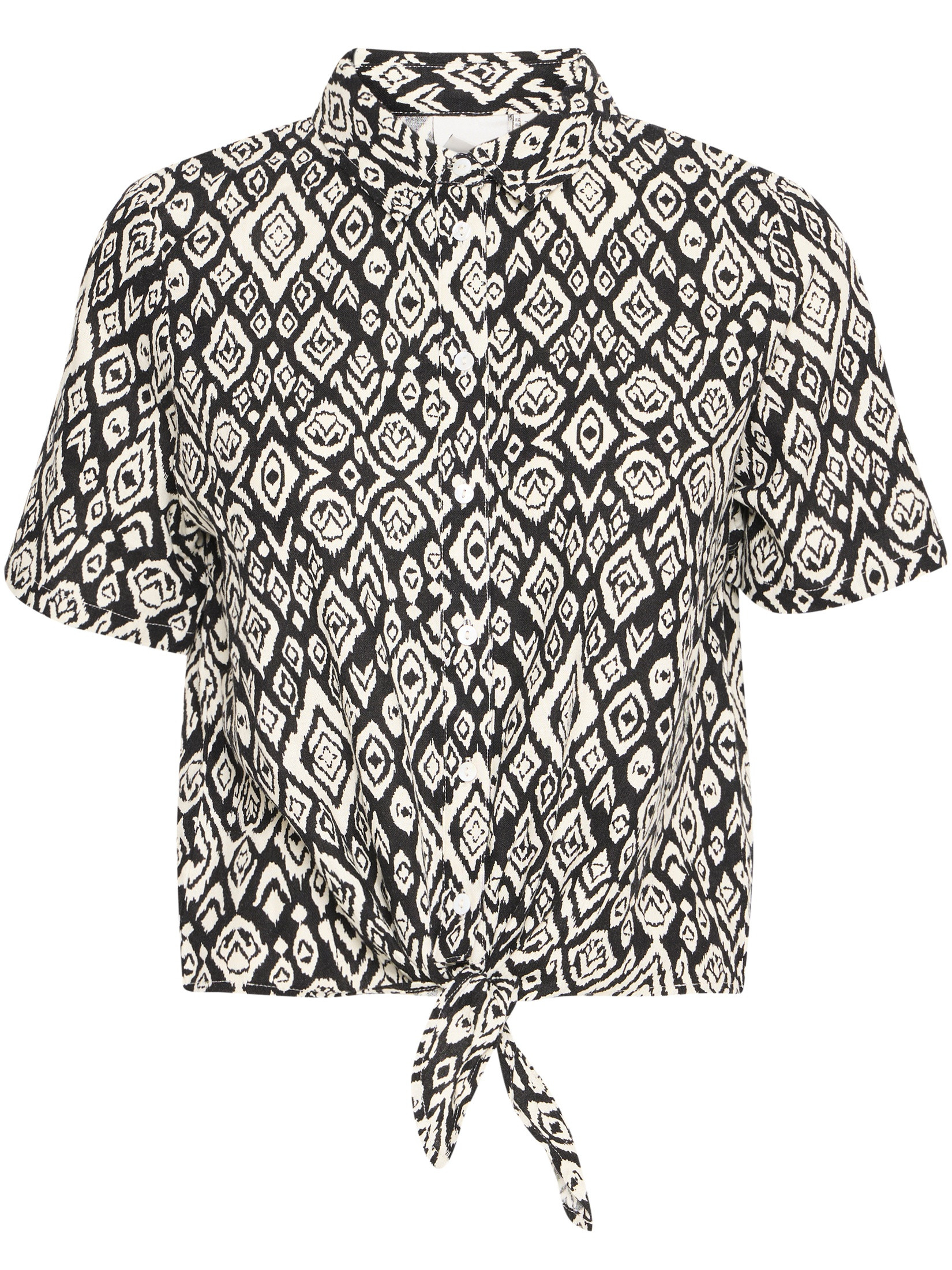 Ichi Blouse Linno 20122921 Zwart