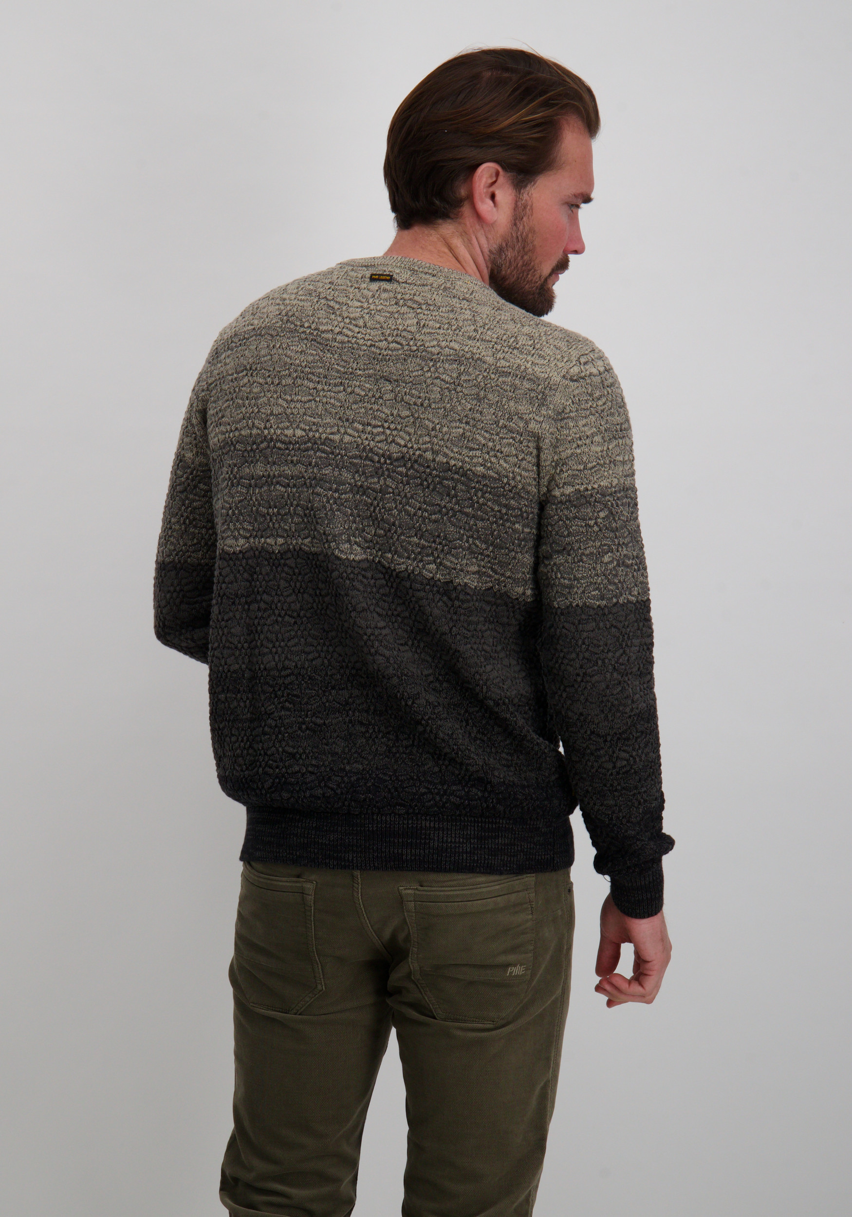 PME Legend Trui Gradient PKW2509334 Donker groen