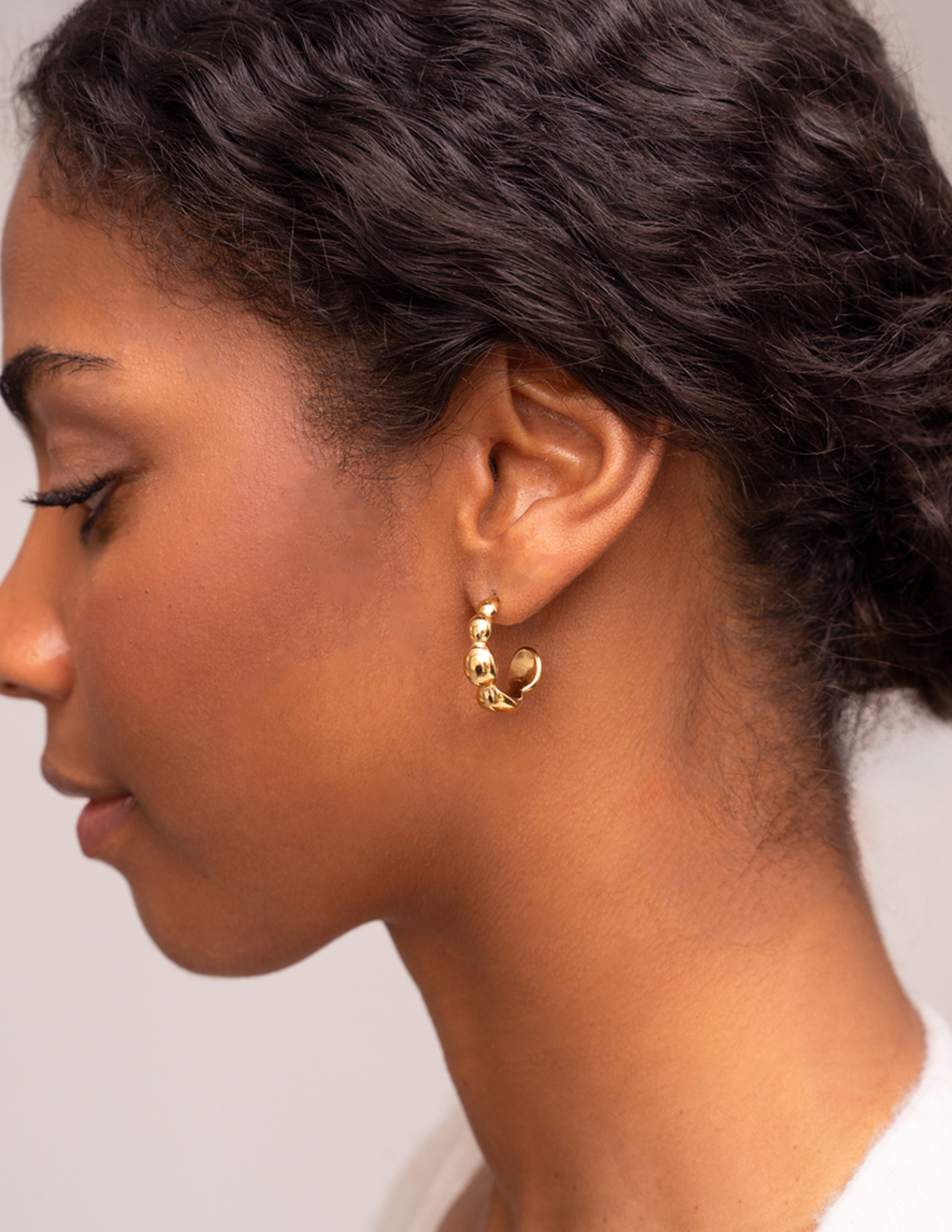 My Jewellery Bold oorringen met bubbel MJ11253 Zilver