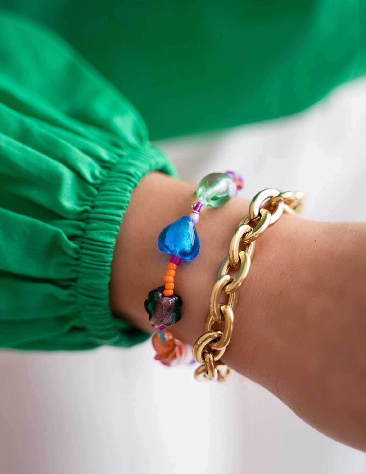 My Jewellery Armband met grove schakels MJ07979 Zilver