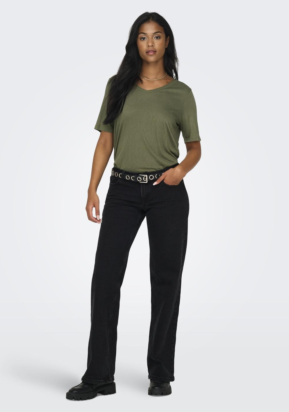 Only T-shirt Elise 15257390 Leger Groen