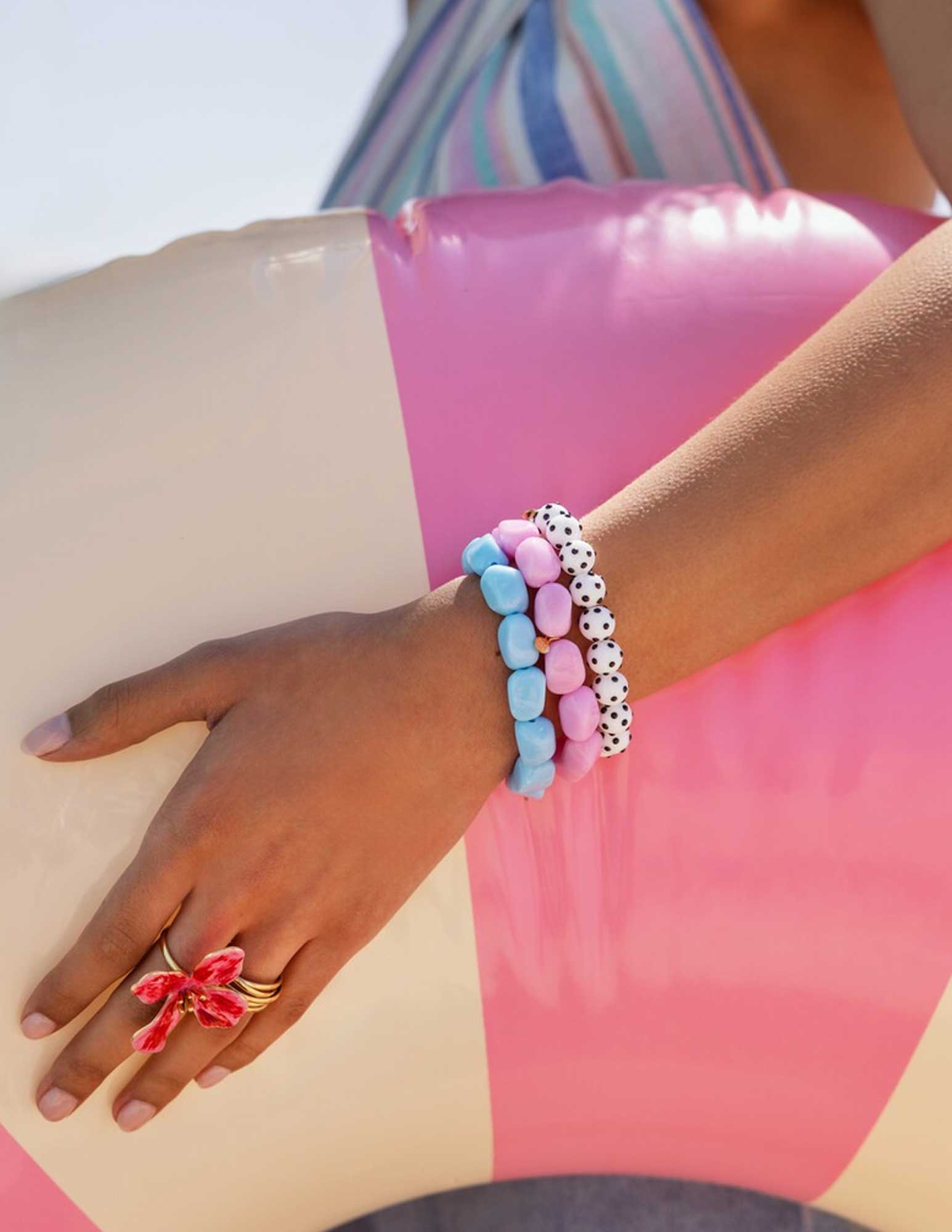 My Jewellery Kralen armband polka dot MJ15602 Goud