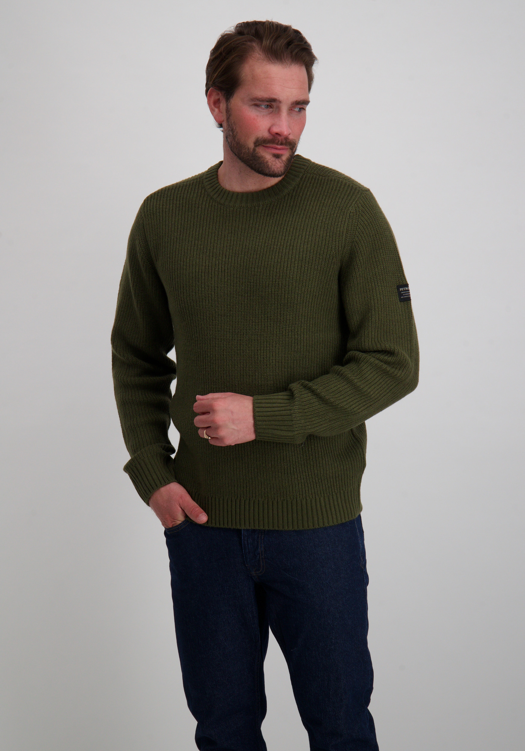Petrol Trui M-3050-KWR152 Leger Groen