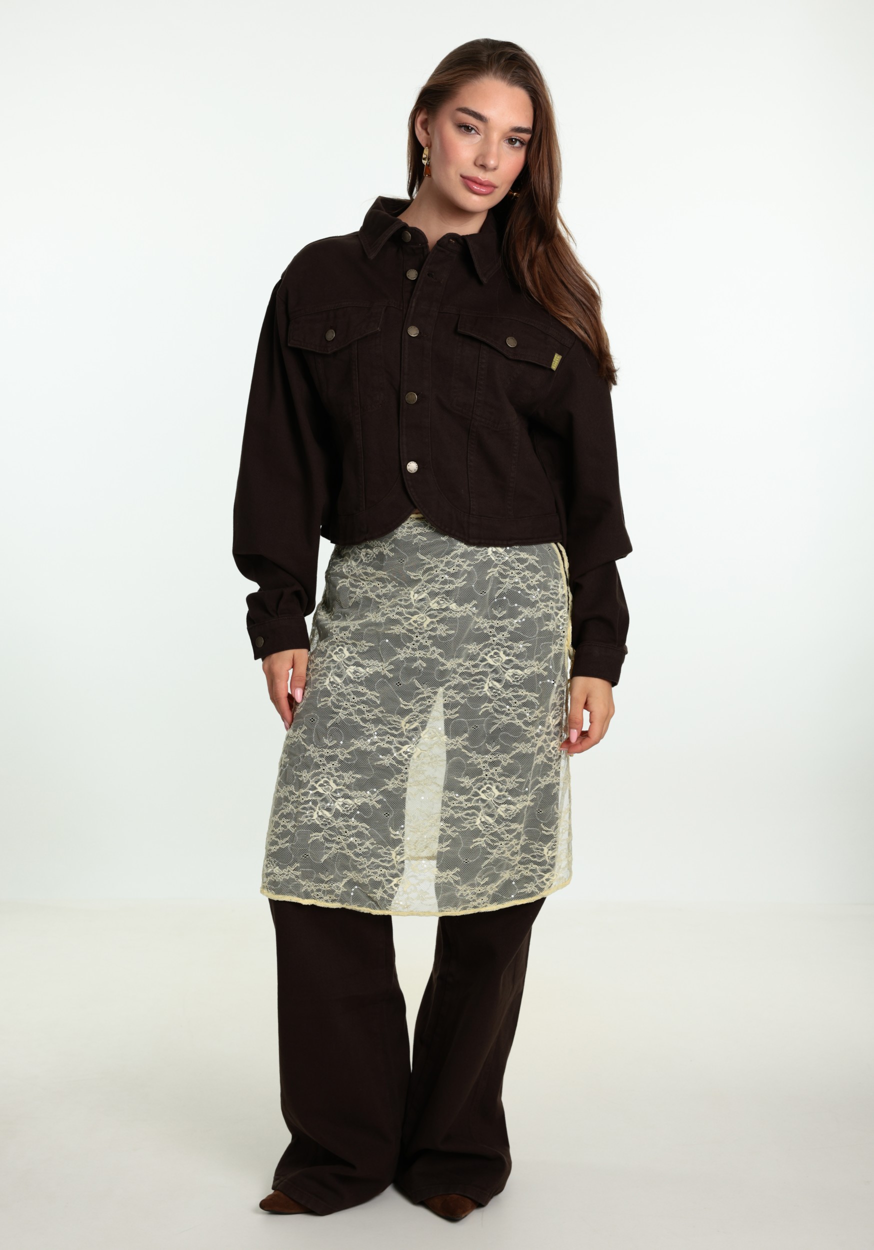 Harper & Yve Jeans Mayra AW6D101 Donker bruin