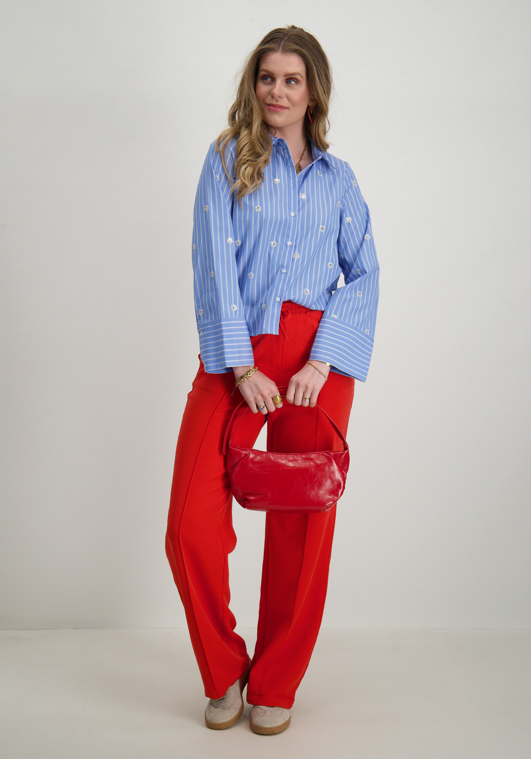 Vero moda Blouse Leila 10321872 Licht blauw