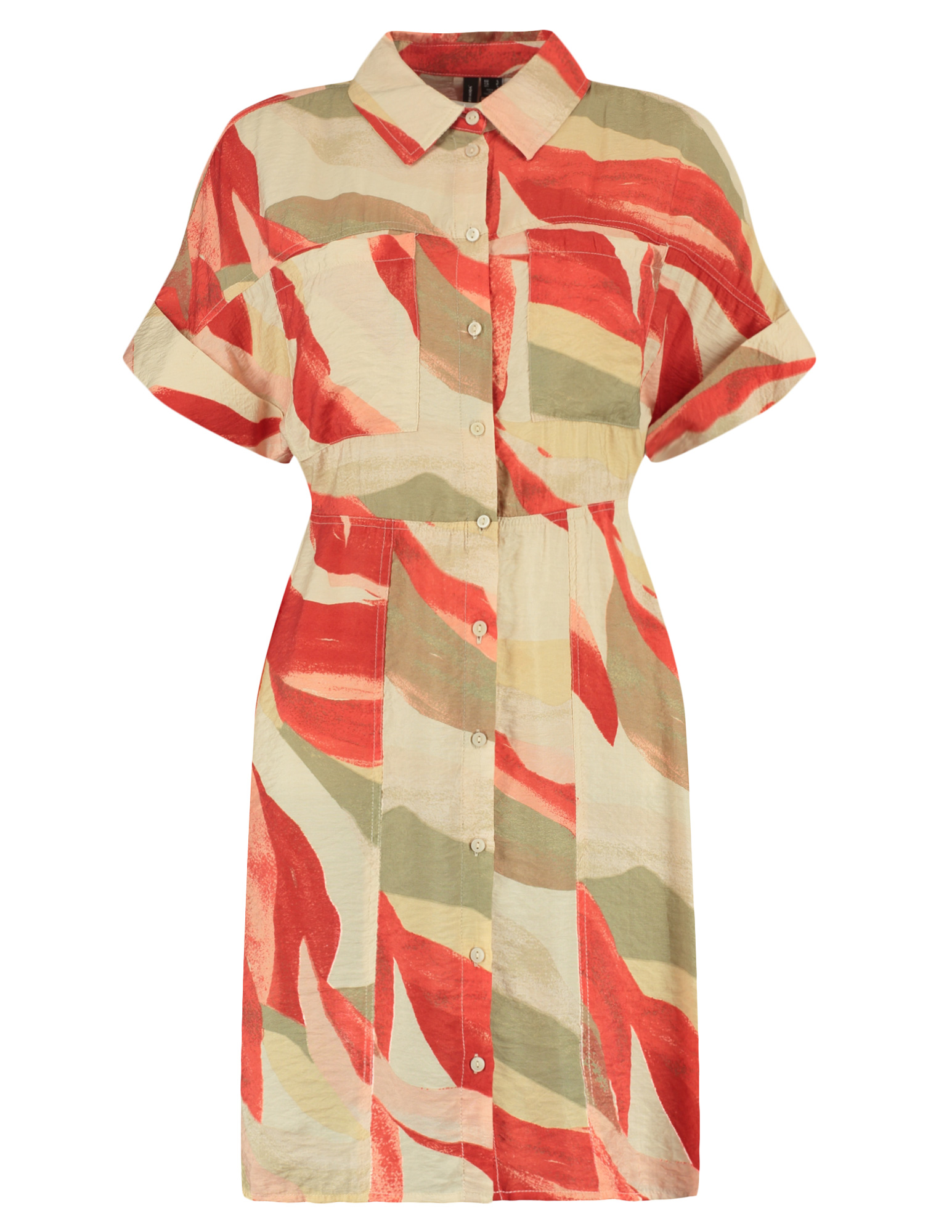 Vero moda Jurk Tyra 10343314 Koraal