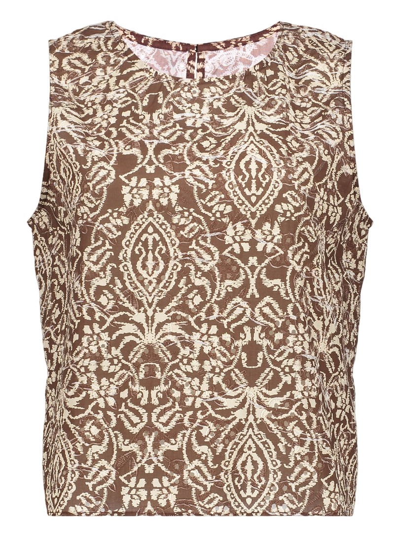 Geisha Top Brodi 63388-70 Donker bruin