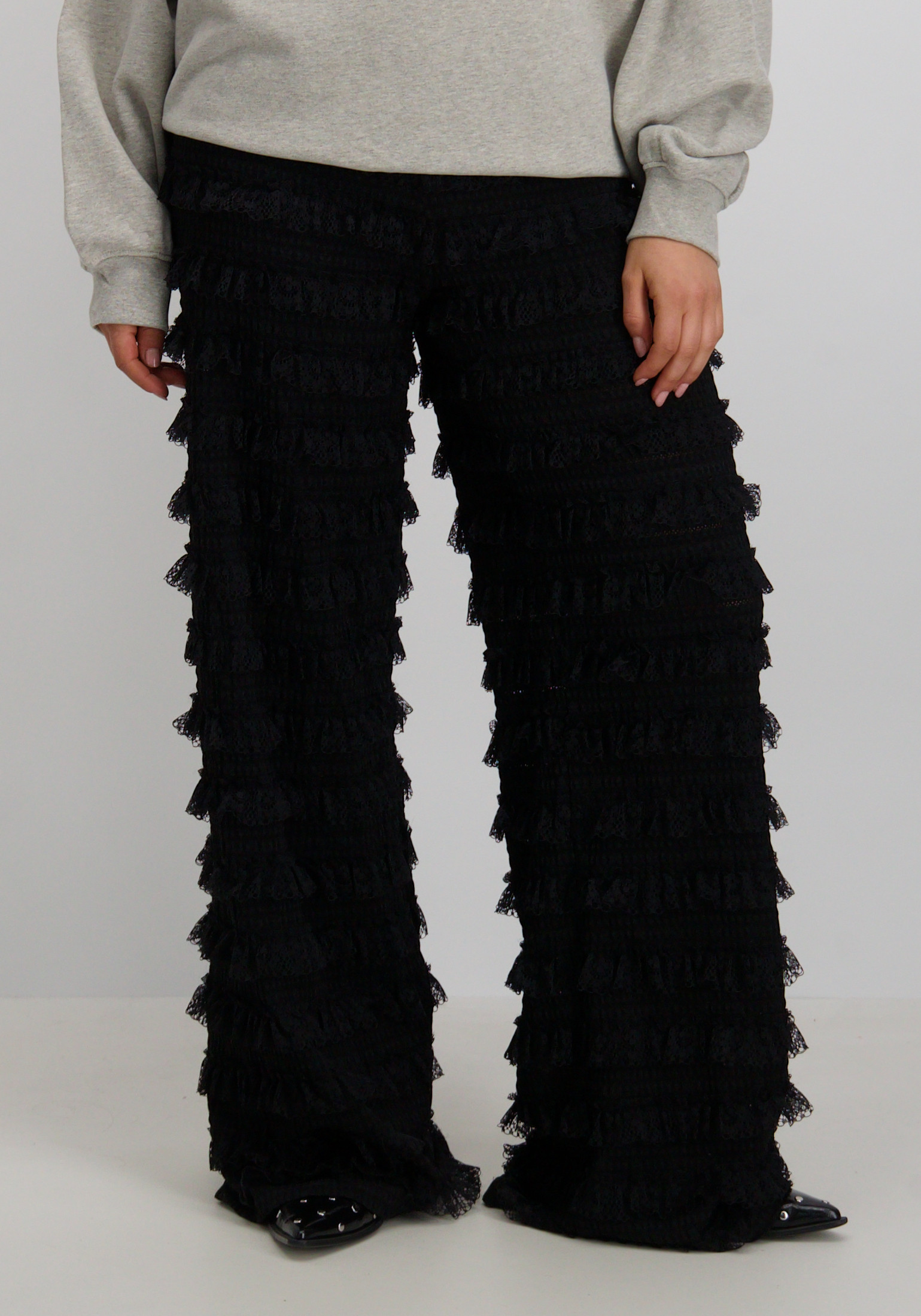 Harper & Yve Broek Lo AW25P111 Zwart