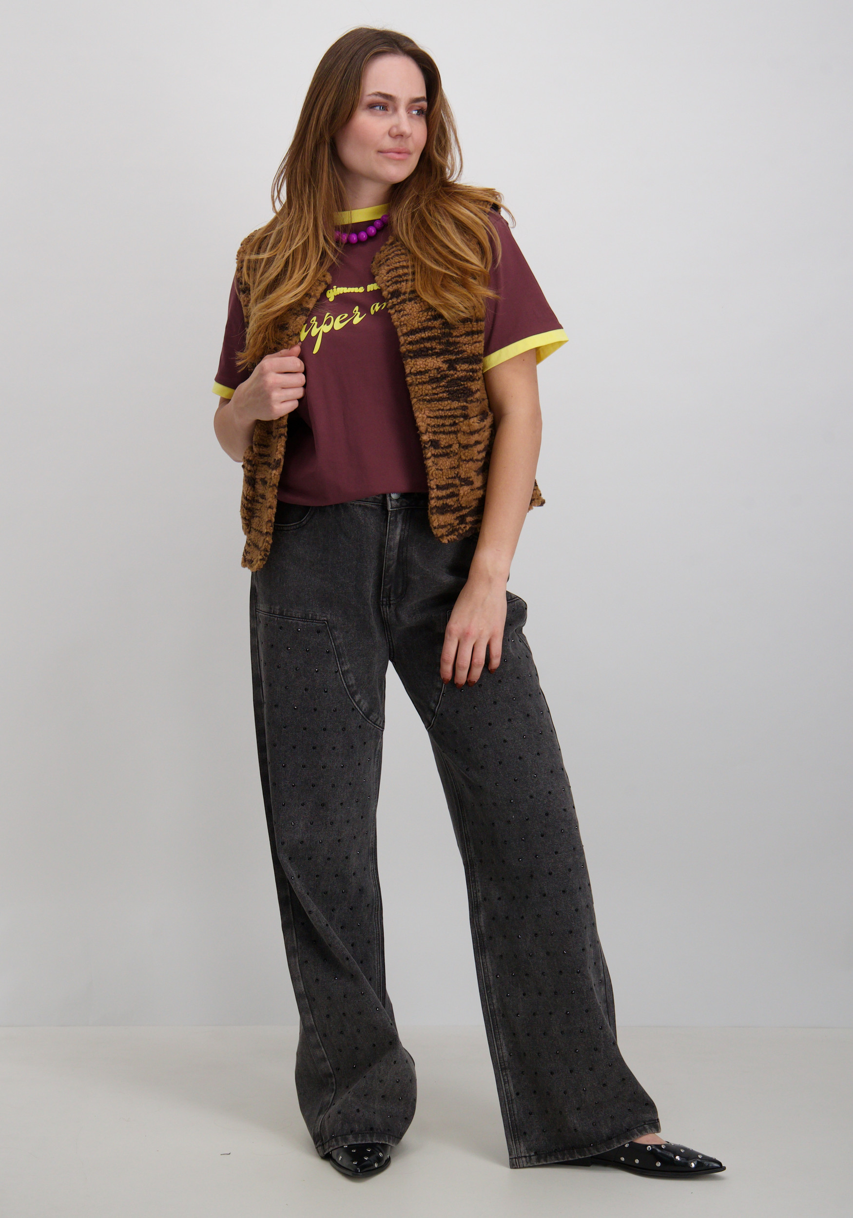 Harper & Yve Gilet Demi DW25N211 Bruin