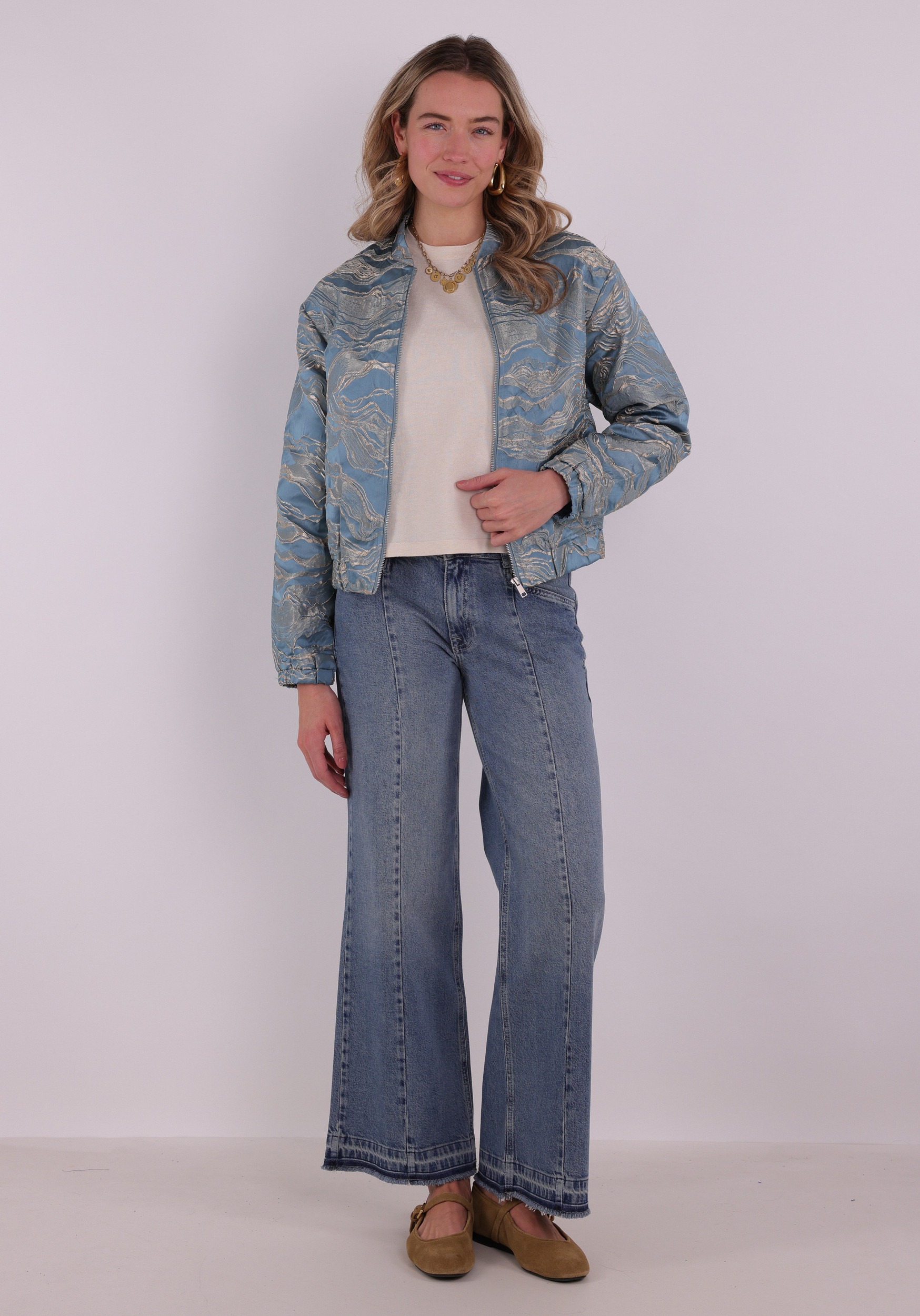 Vila T-shirt Malu 14112136 Beige