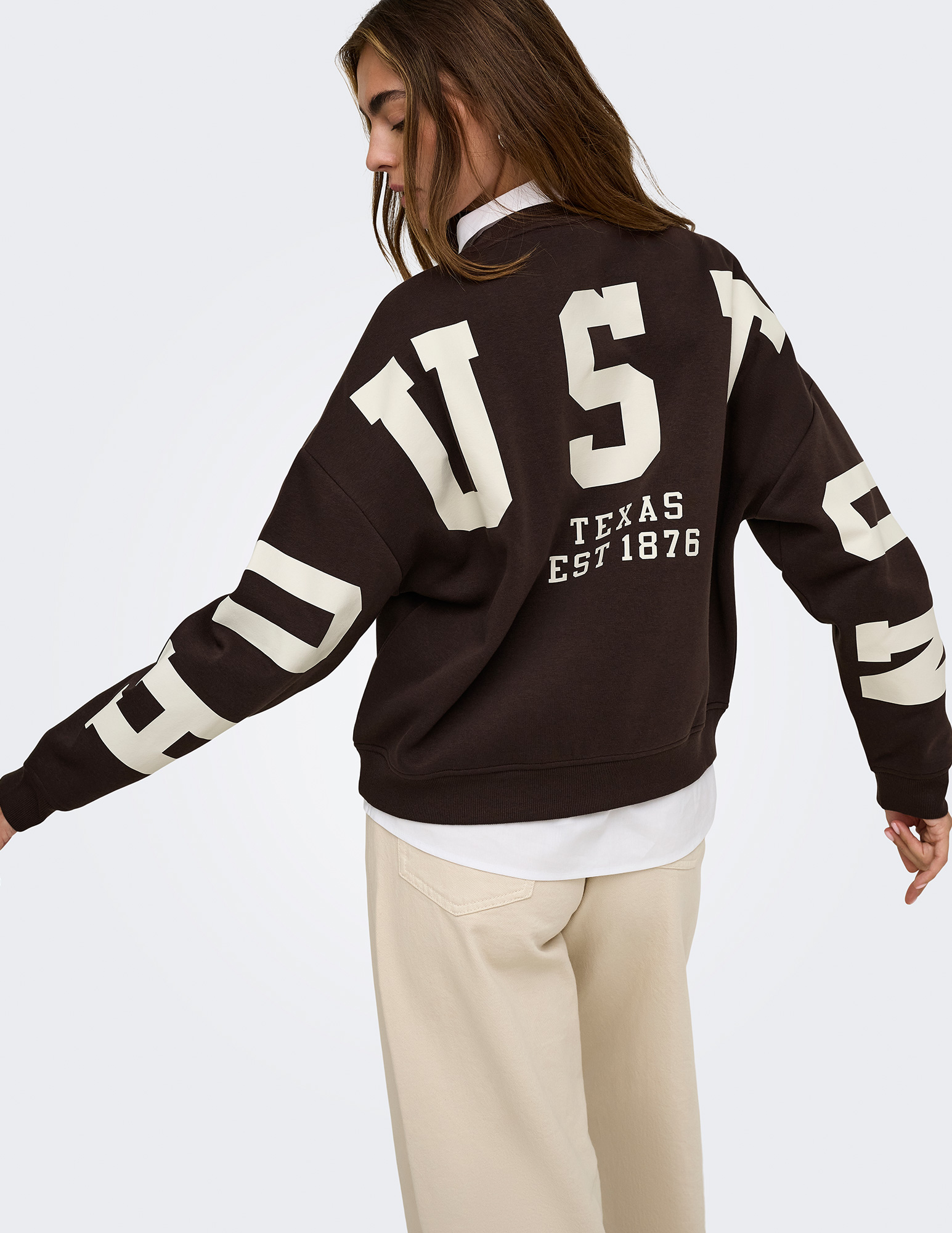 ONLY Sweater backprint 15356793 Bruin