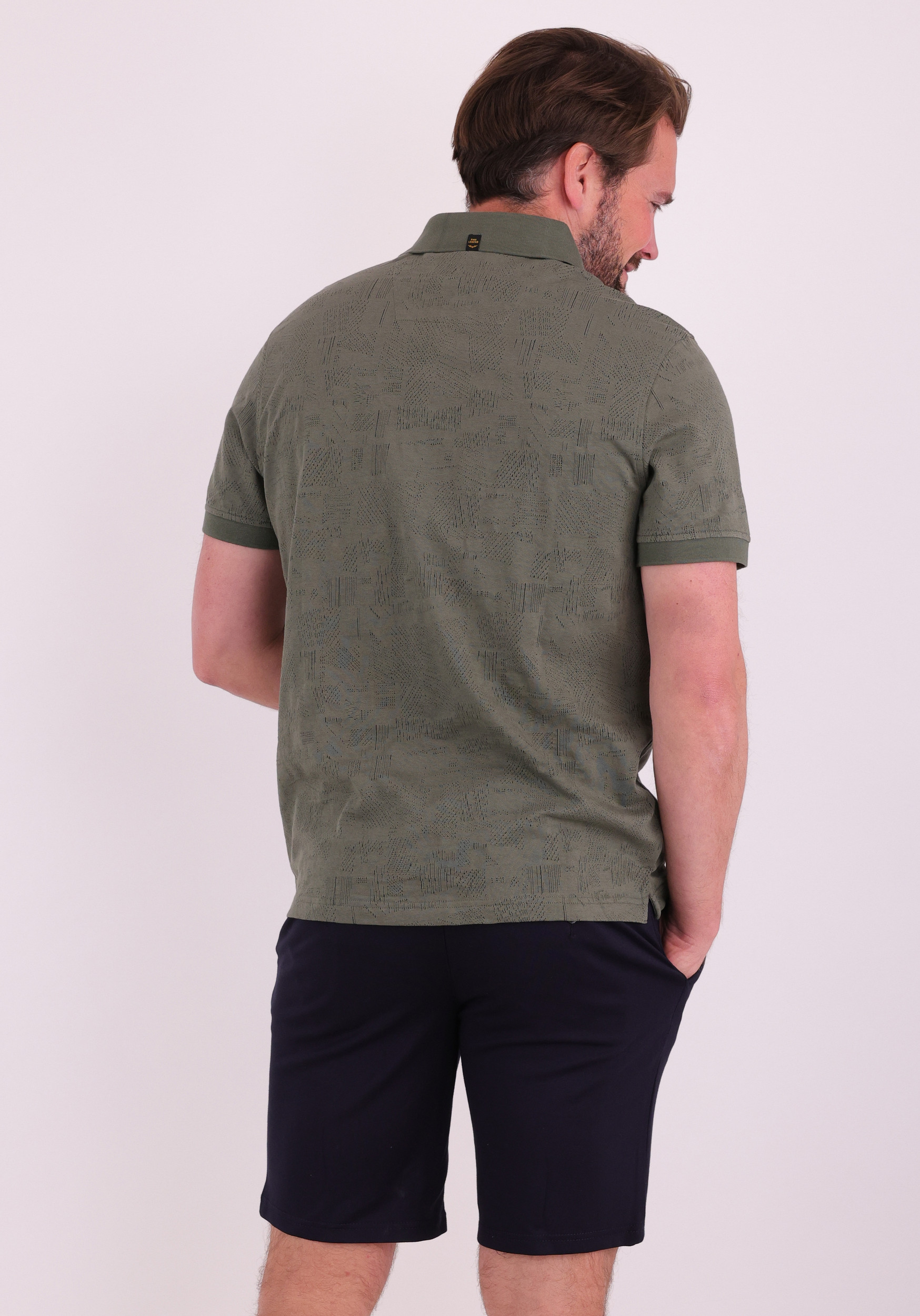 PME Legend Polo Jacquard PPSS2603883 Donker groen
