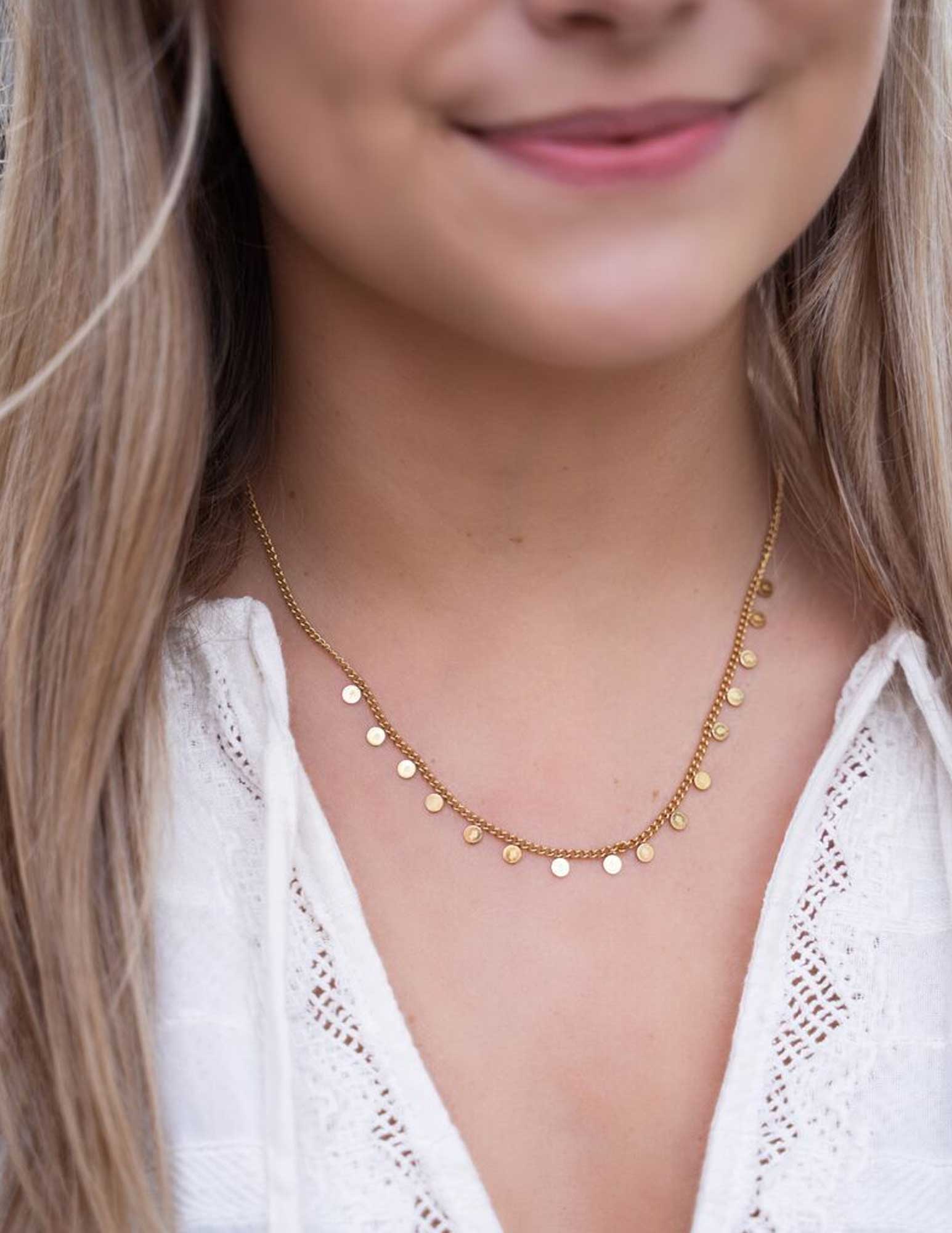 My Jewellery Ketting met muntjes MJ08140 Zilver