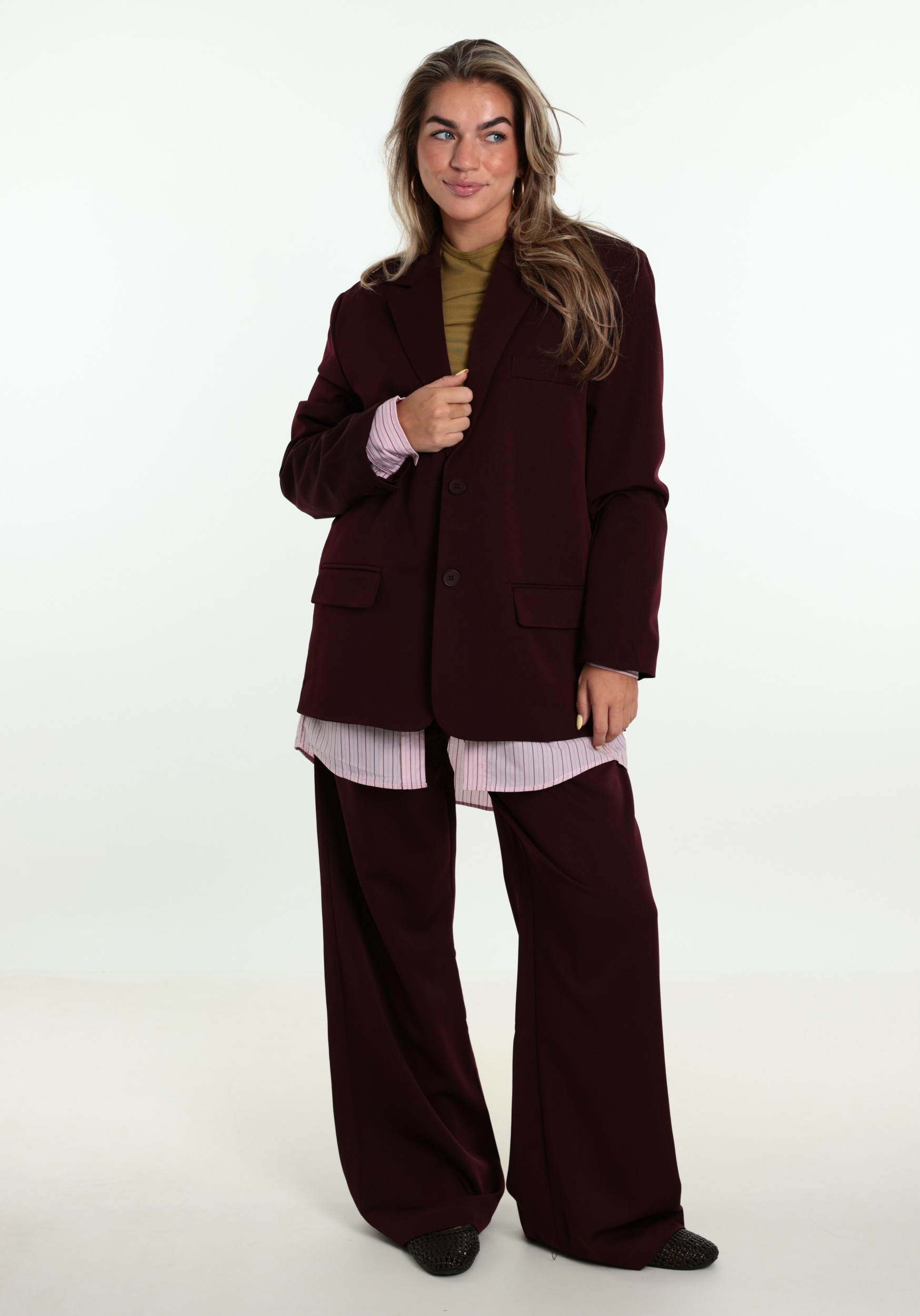 Studio Amaya Blazer Haven Haven Bordeaux
