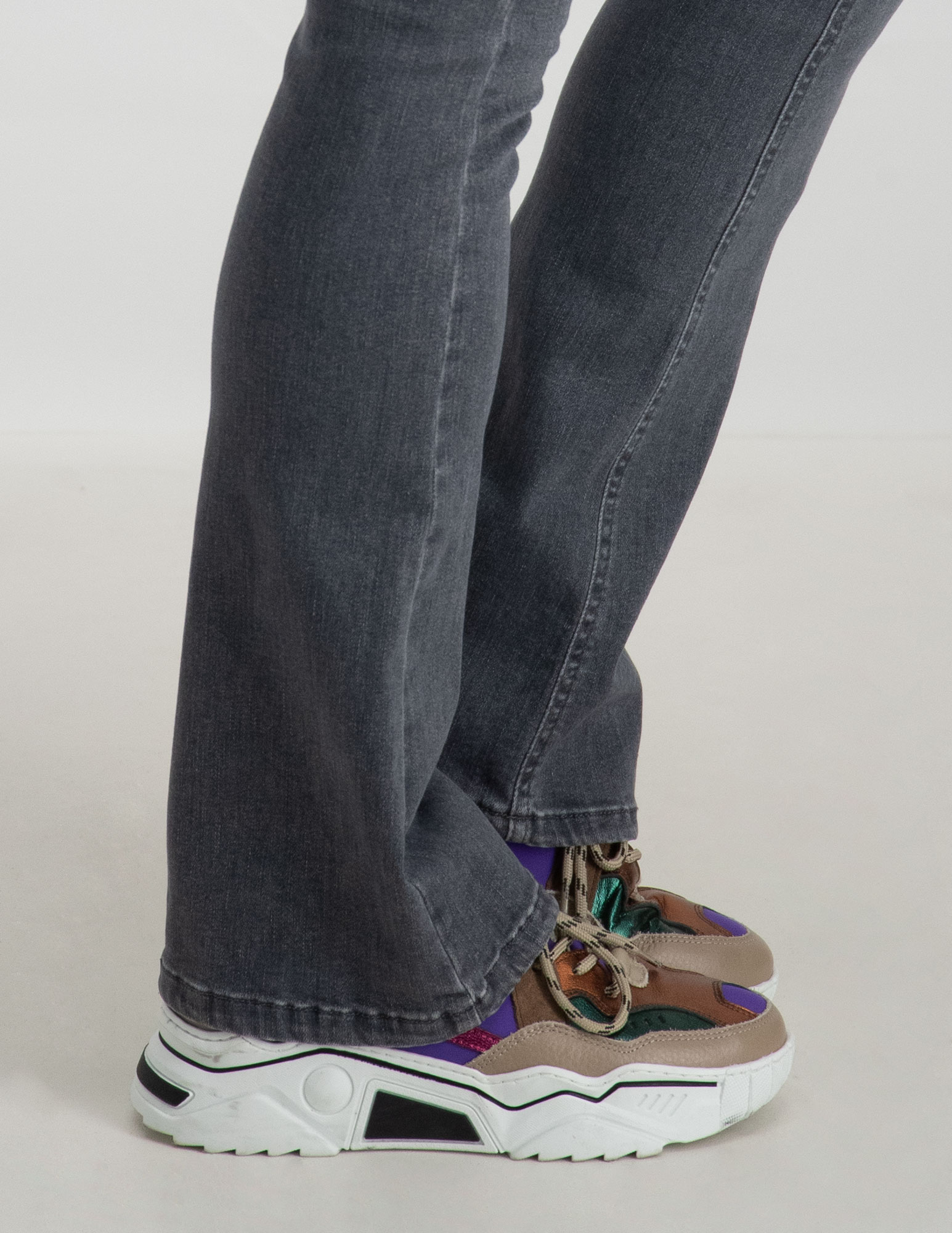 Only Flared jeans Blush 15233721 Grijs