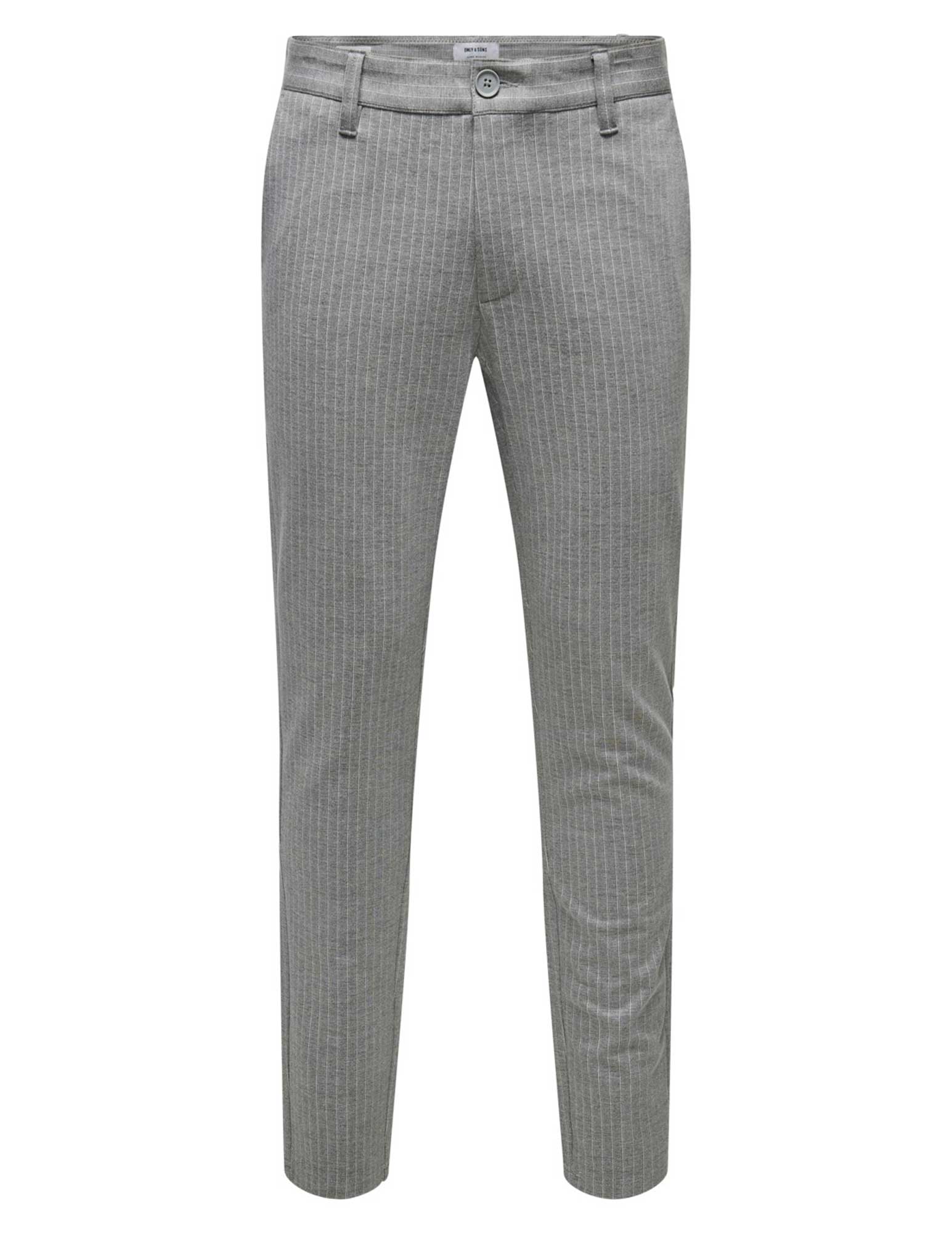 ONLY & SONS Mark Pants gestreept 22013727 Licht grijs