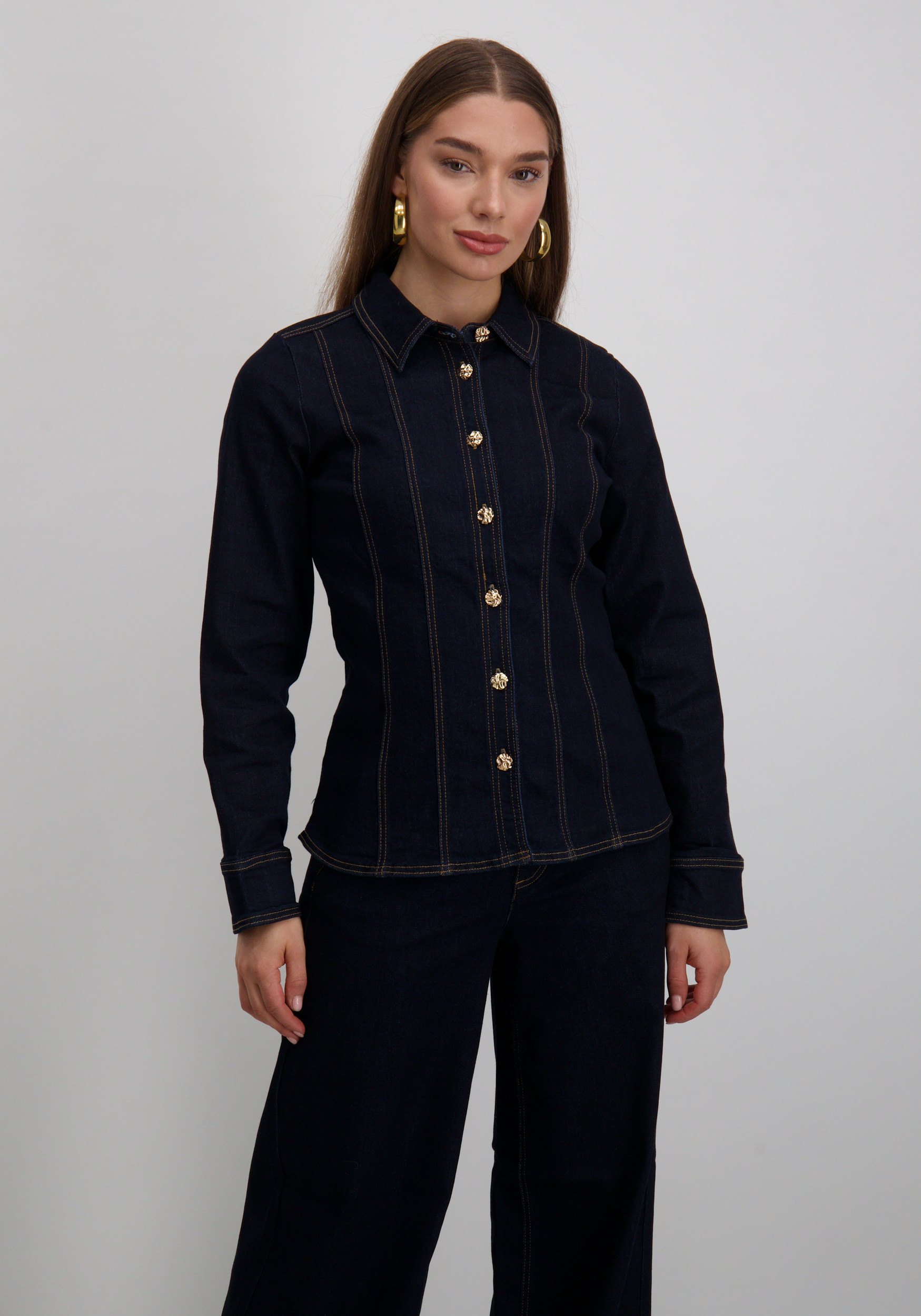Culture Blouse Bobbie 50112271 Donker blauw