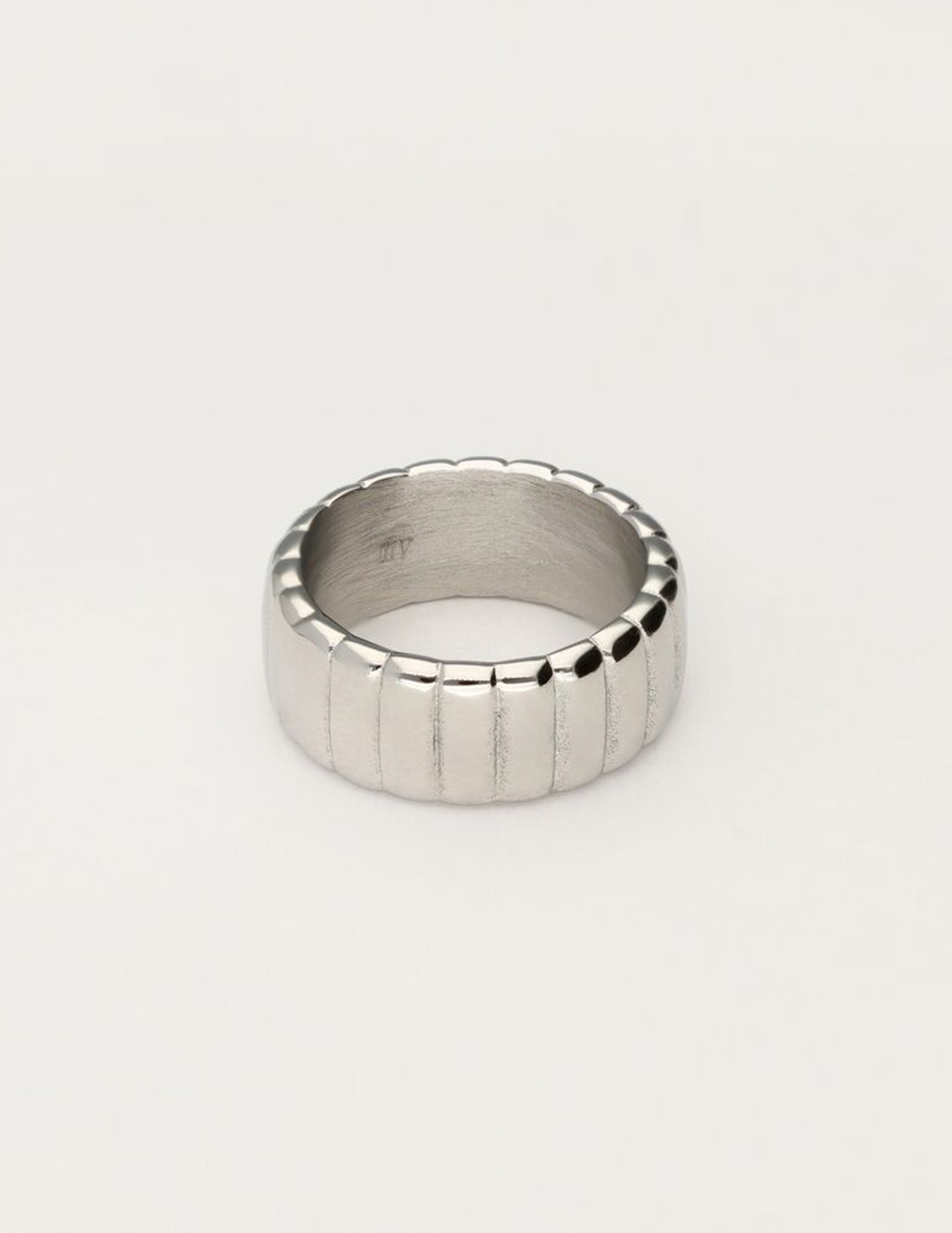 My Jewellery Bold ring met ribbels MJ11535 Zilver