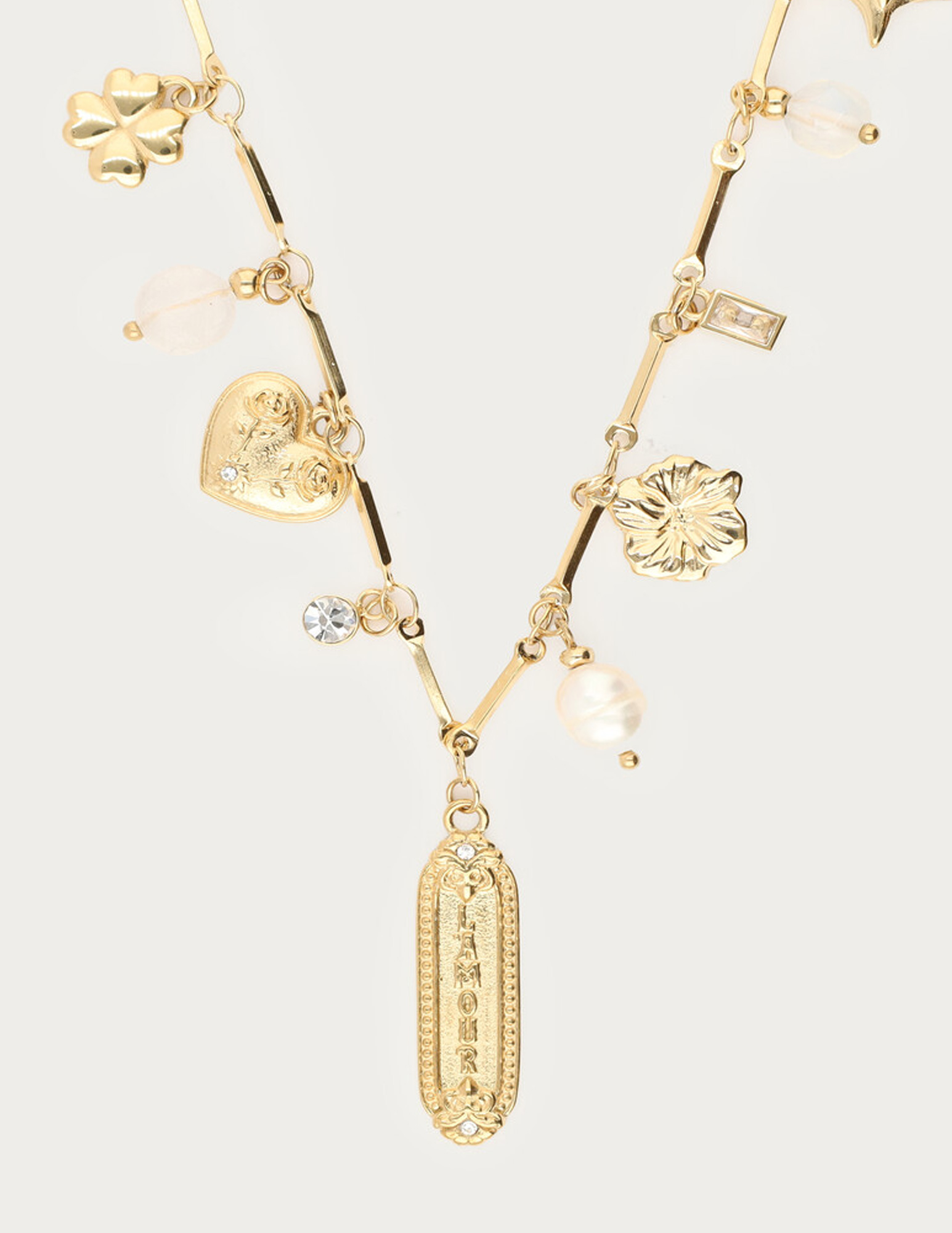 My Jewellery Mystic lange ketting met L'amour bedels MJ14275 Goud