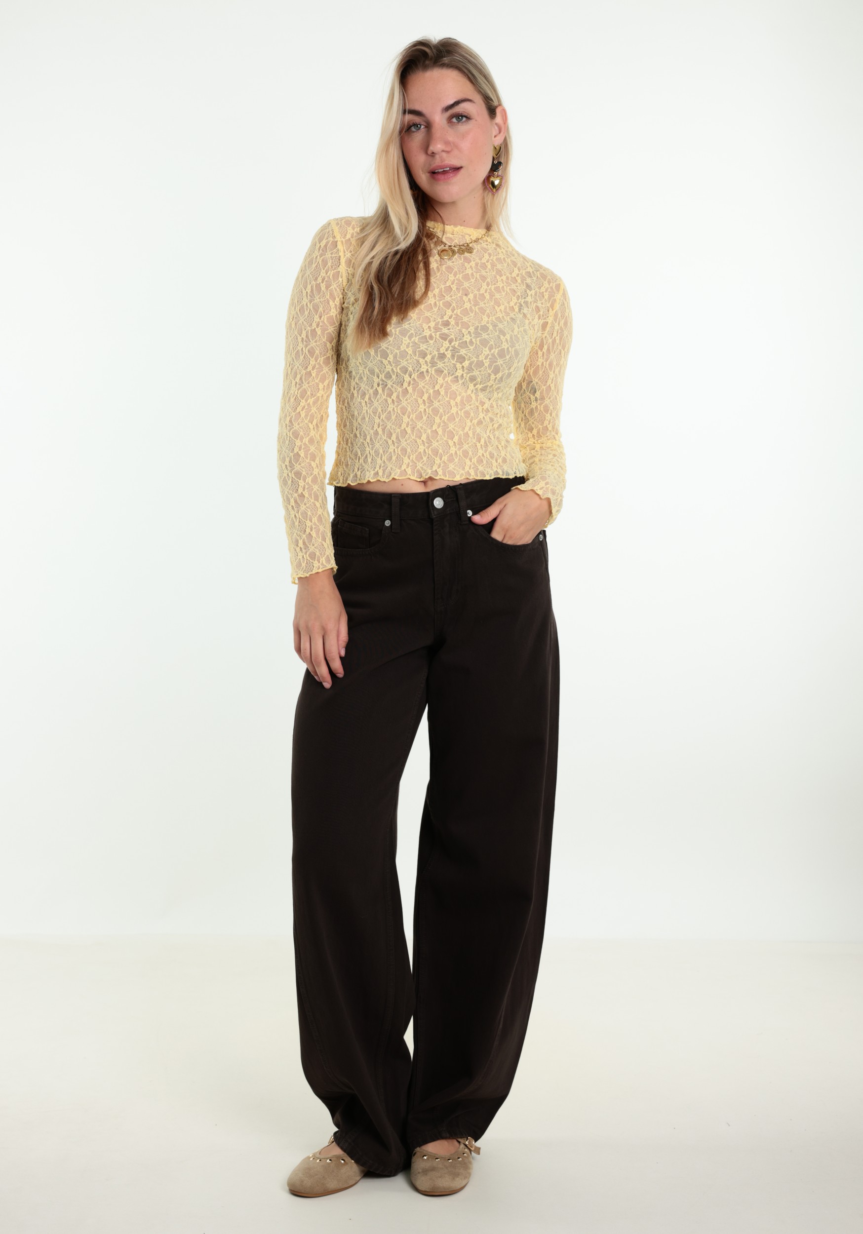 BELIEVE Top Lace B-92120-TOP Geel