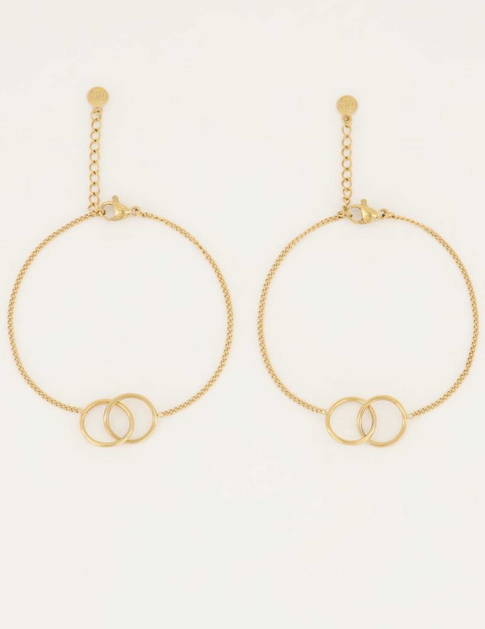 My Jewellery Forever connected armbanden set MJ05003 Goud