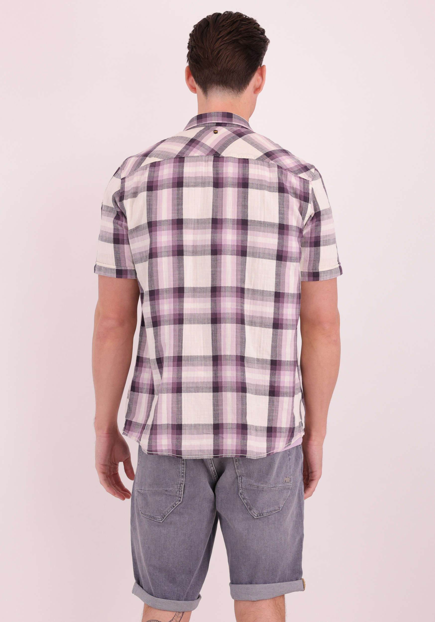 PME Legend Overhemd gerruit PSIS2603258 Licht paars