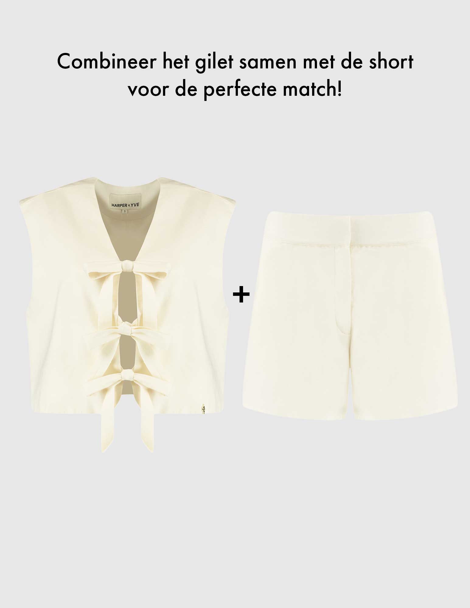 Harper & Yve Short Lacy HS25P109 Ecru