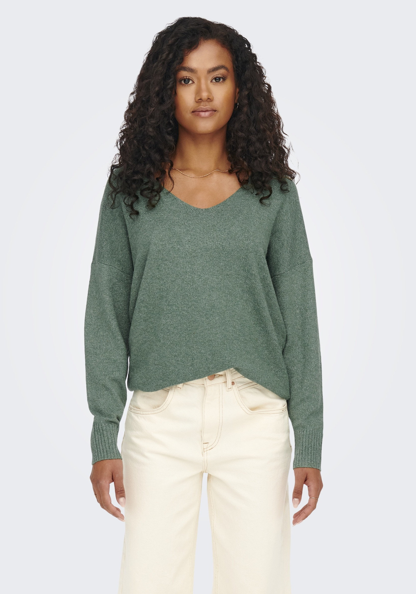 Only Trui Rica 15224360 Donker groen