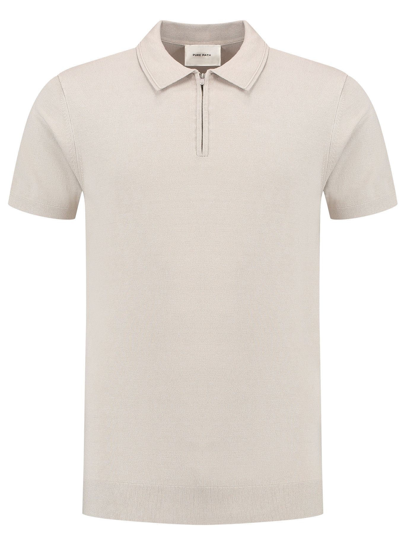 Pure White Polo 25010801 Zand