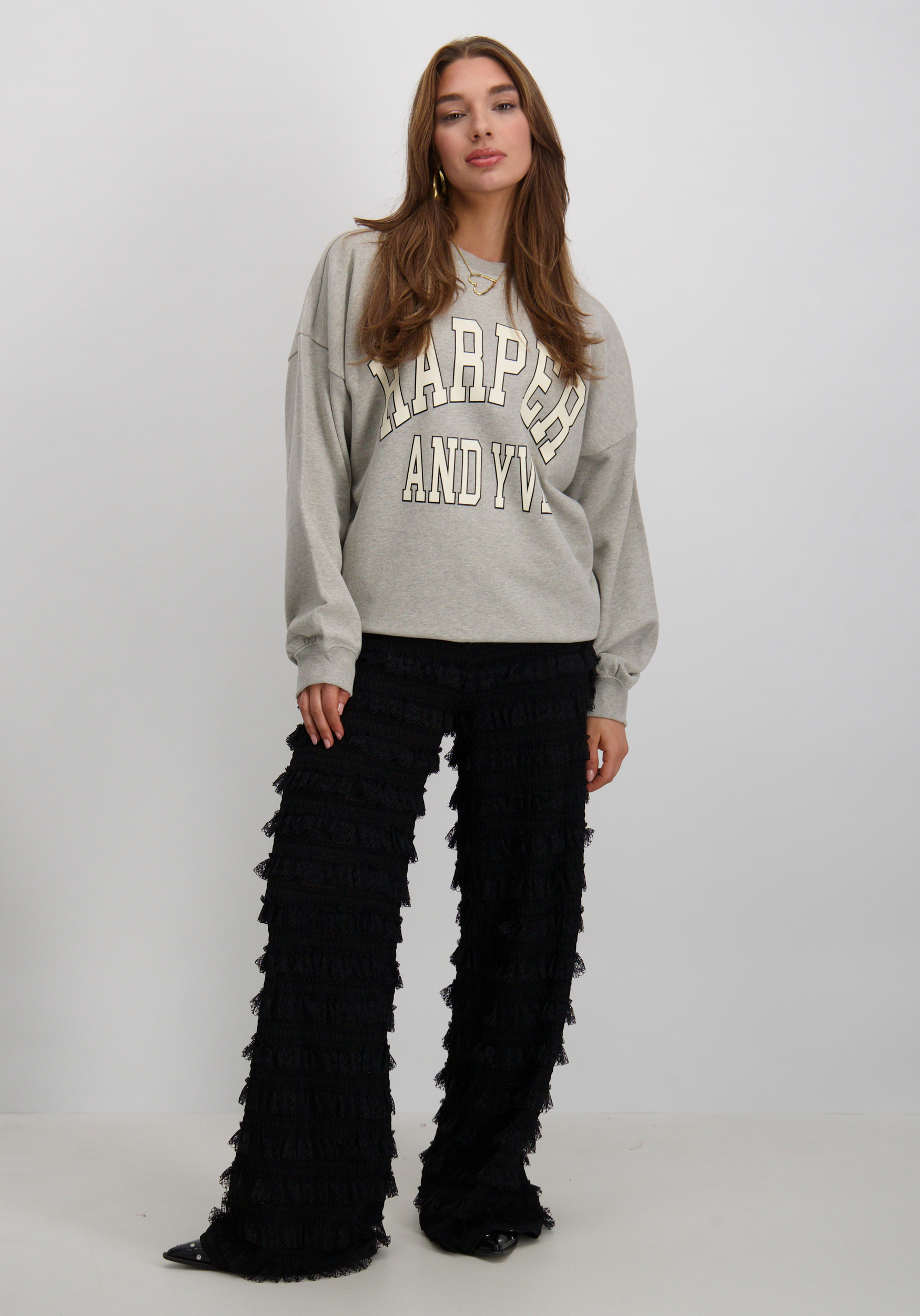 Harper & Yve Broek Lo AW25P111 Zwart