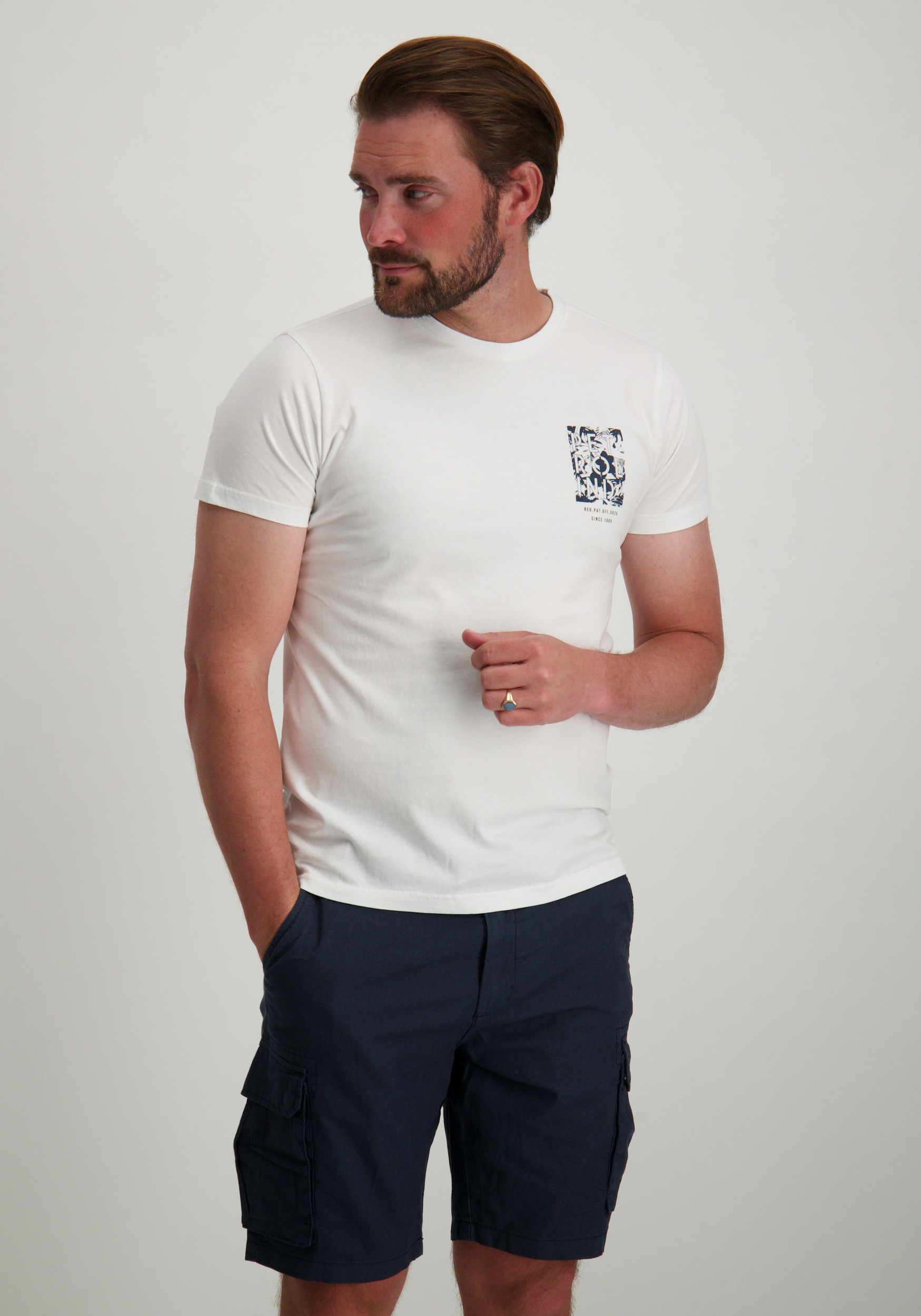 Petrol Classic t-shirt M-1050-TSR115 Wit