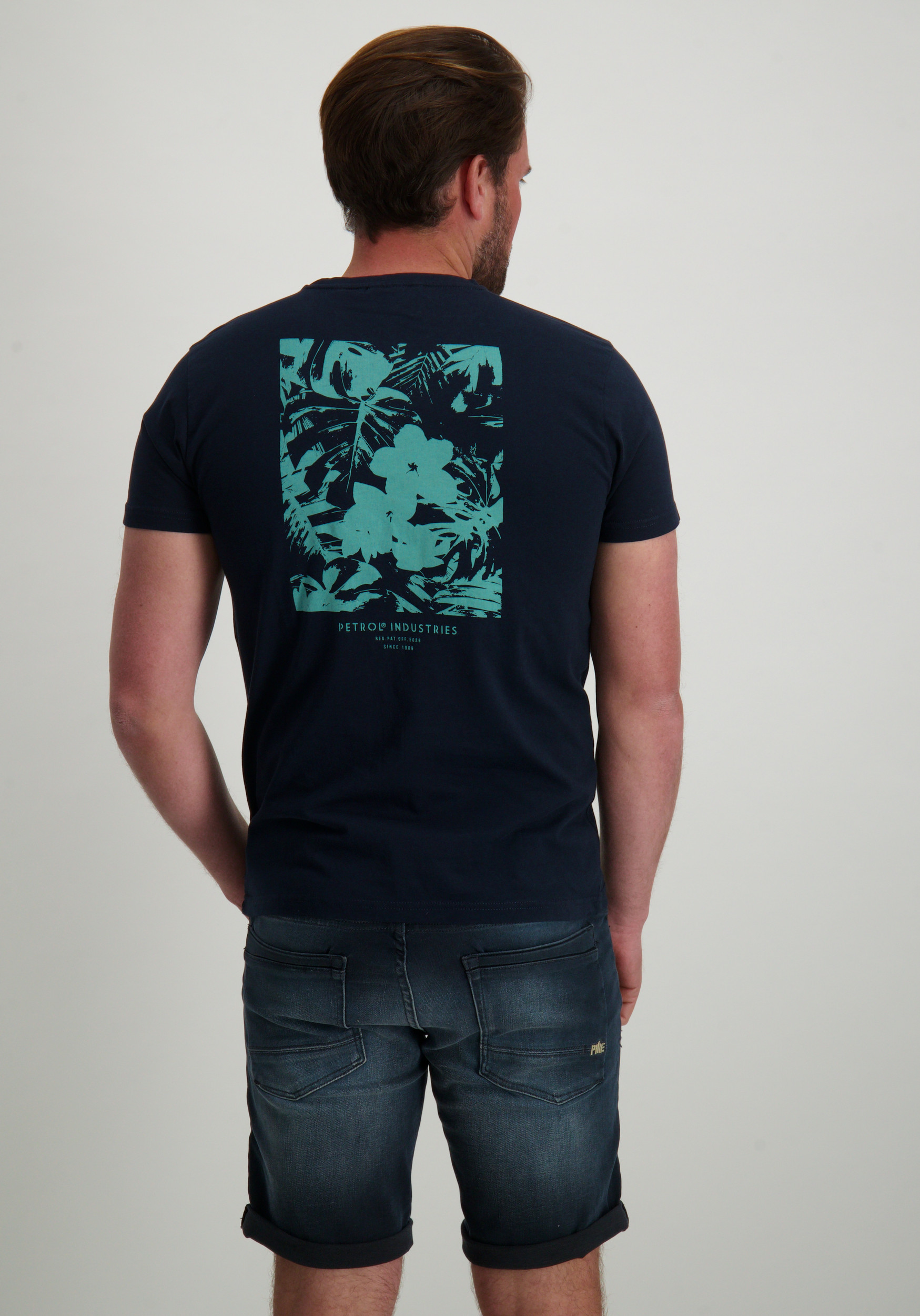 Petrol Classic t-shirt M-1050-TSR115 Donker blauw