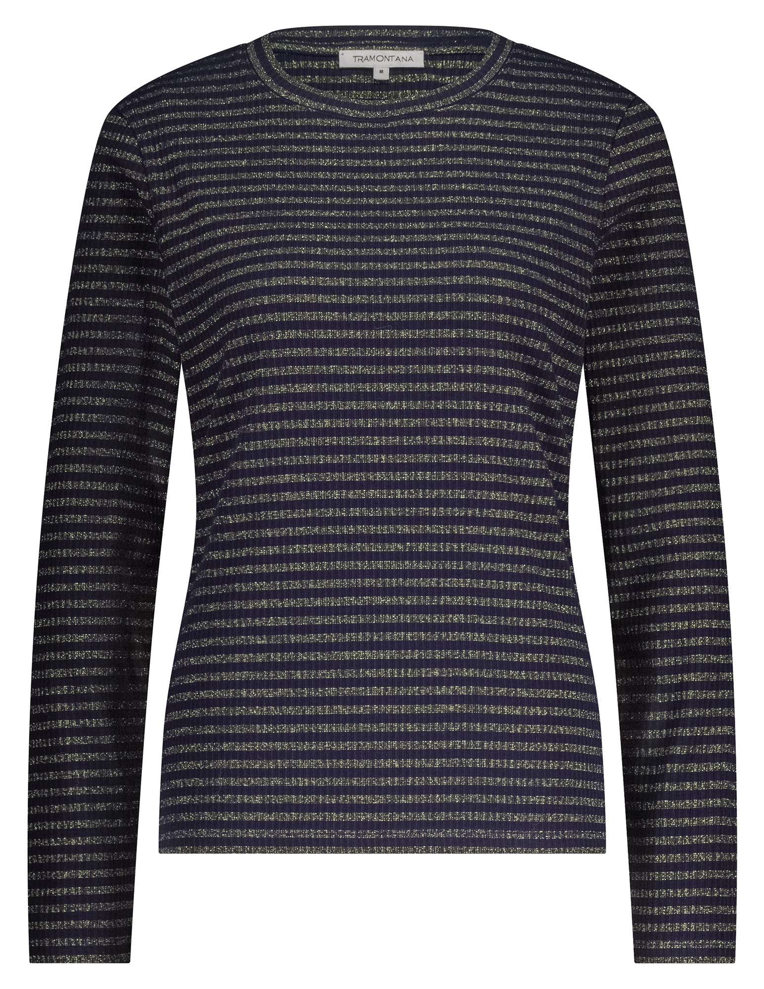 Tramontana T-shirt gestreept K02-18-401 Donker blauw