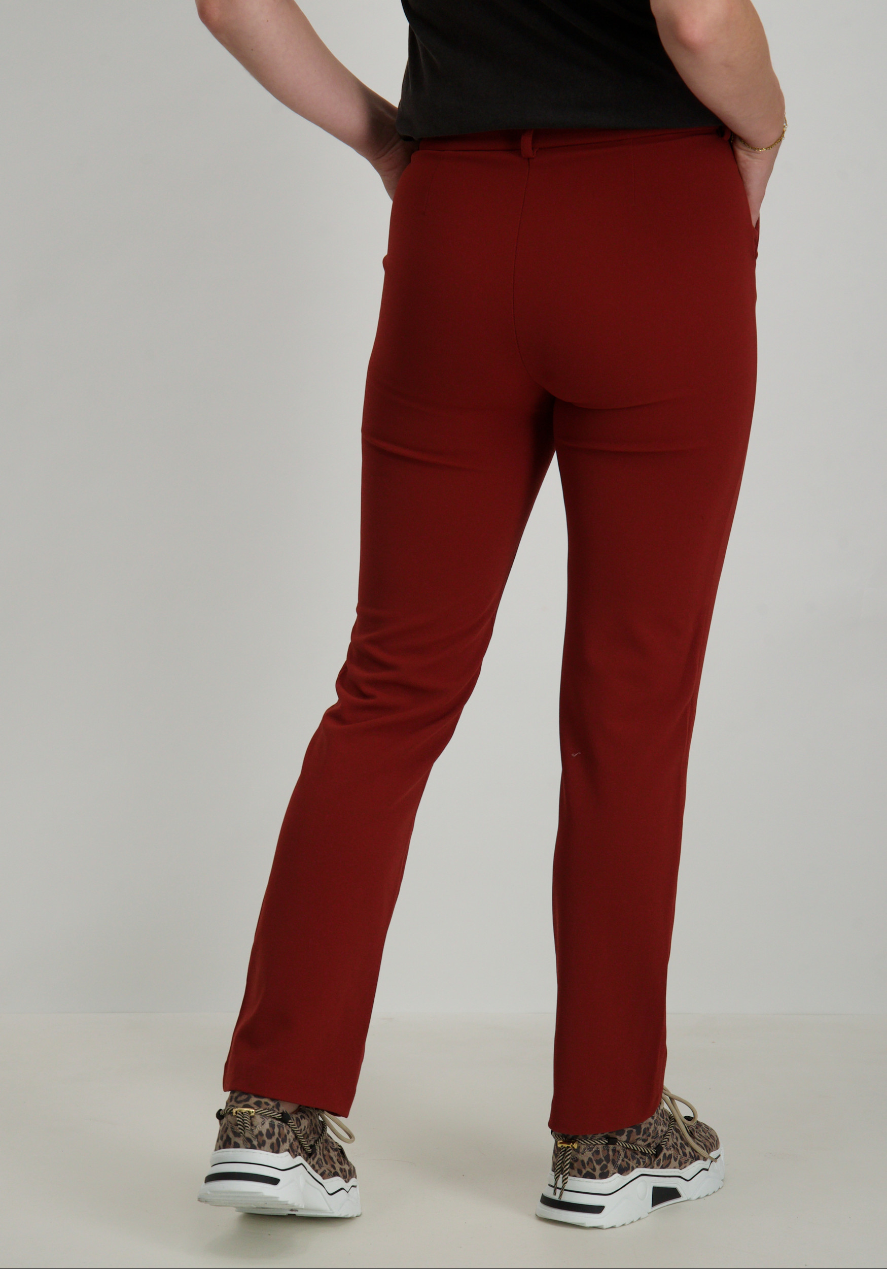 Vero moda Broek Zamira 10255128 Steenrood