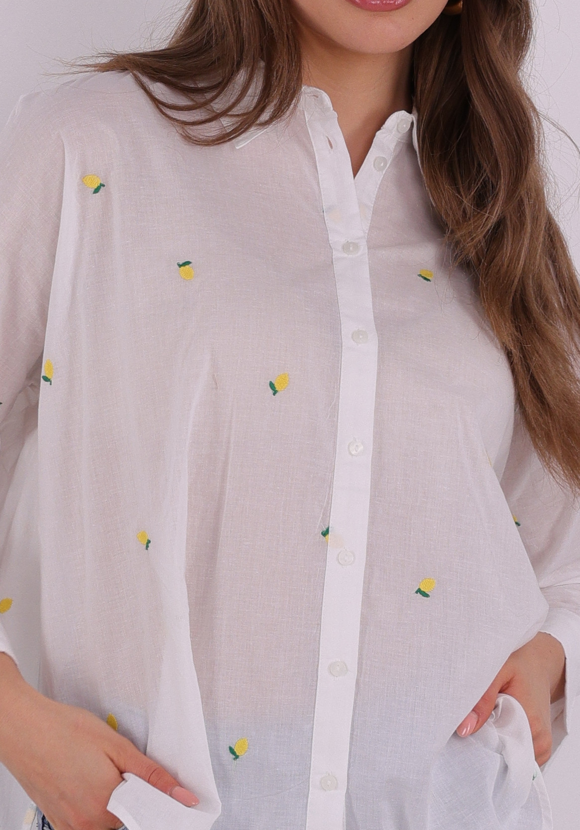 Only Blouse New lina grace 15283743 Wolwit-ecru