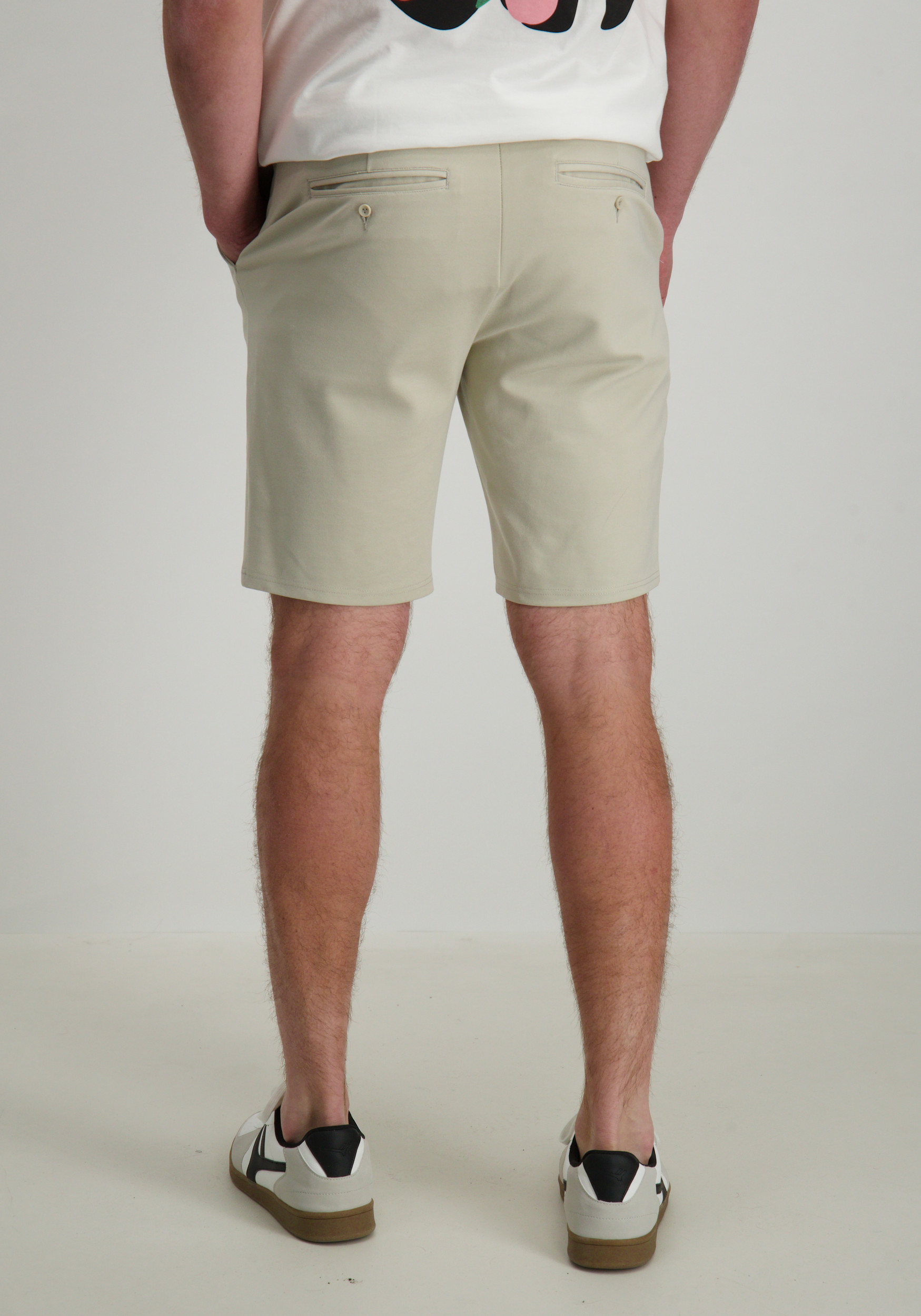 Pure White Korte broek smart 25010504 Zand