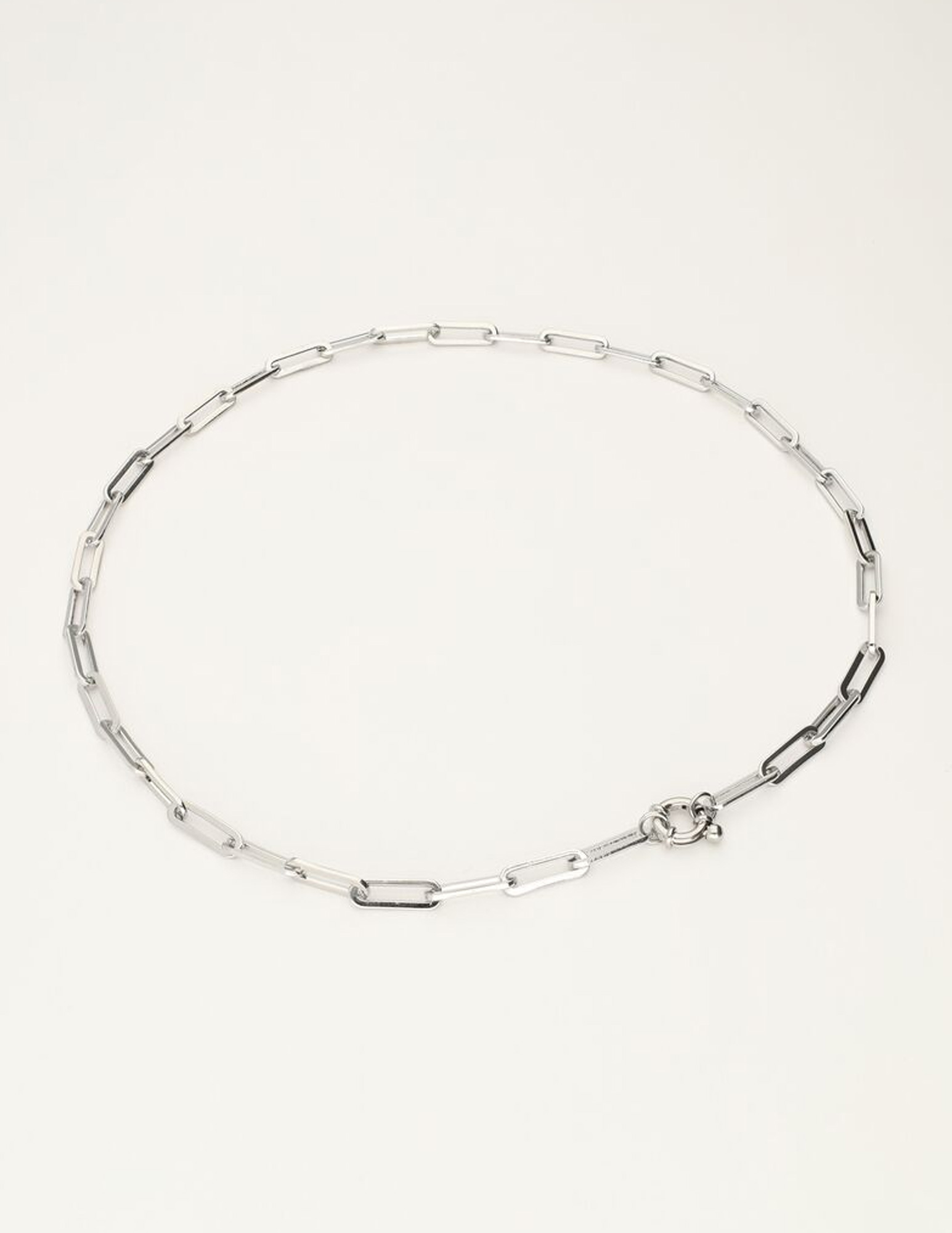 My Jewellery Vintage schakelketting met slotje MJ11042 Zilver