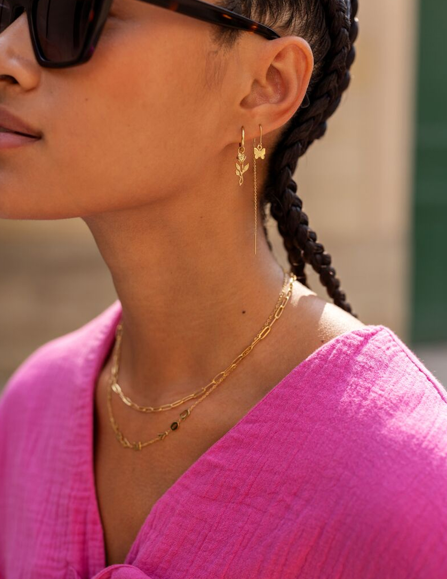 My Jewellery Vintage oorringen met roos MJ11507 Zilver