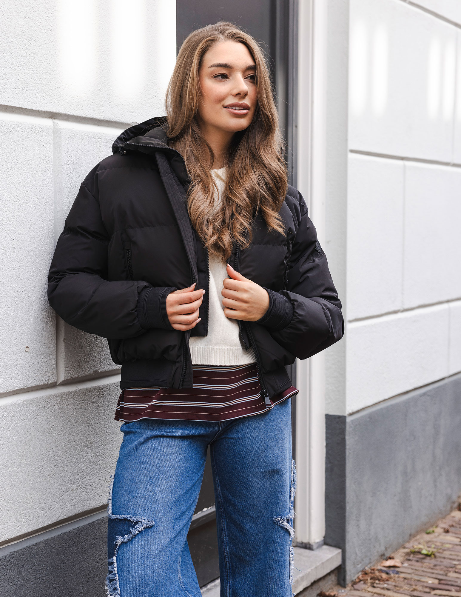 AIRFORCE Bree bomber FRW1157 Zwart