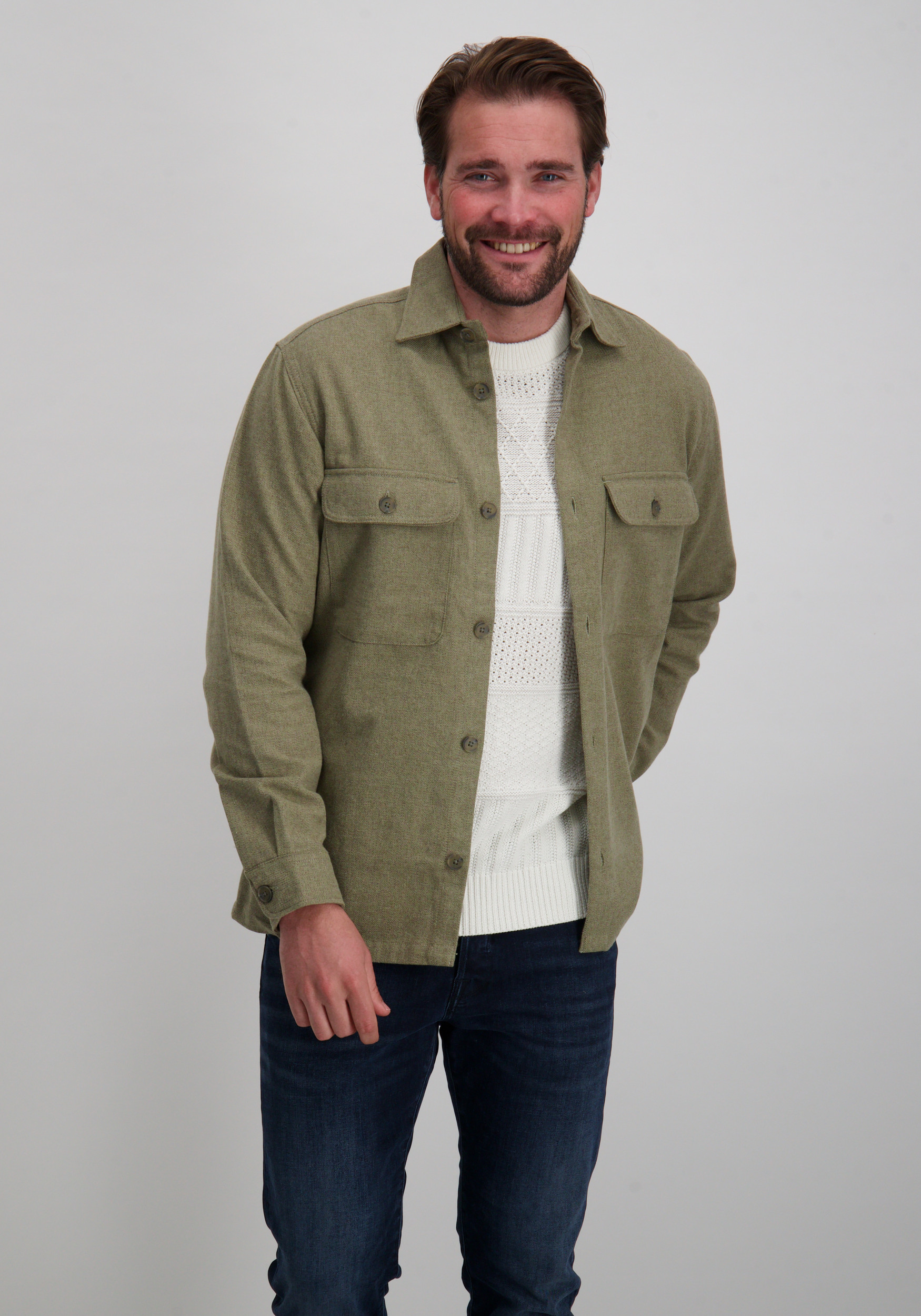 Jack & jones Overshirt 12286840 Midden groen