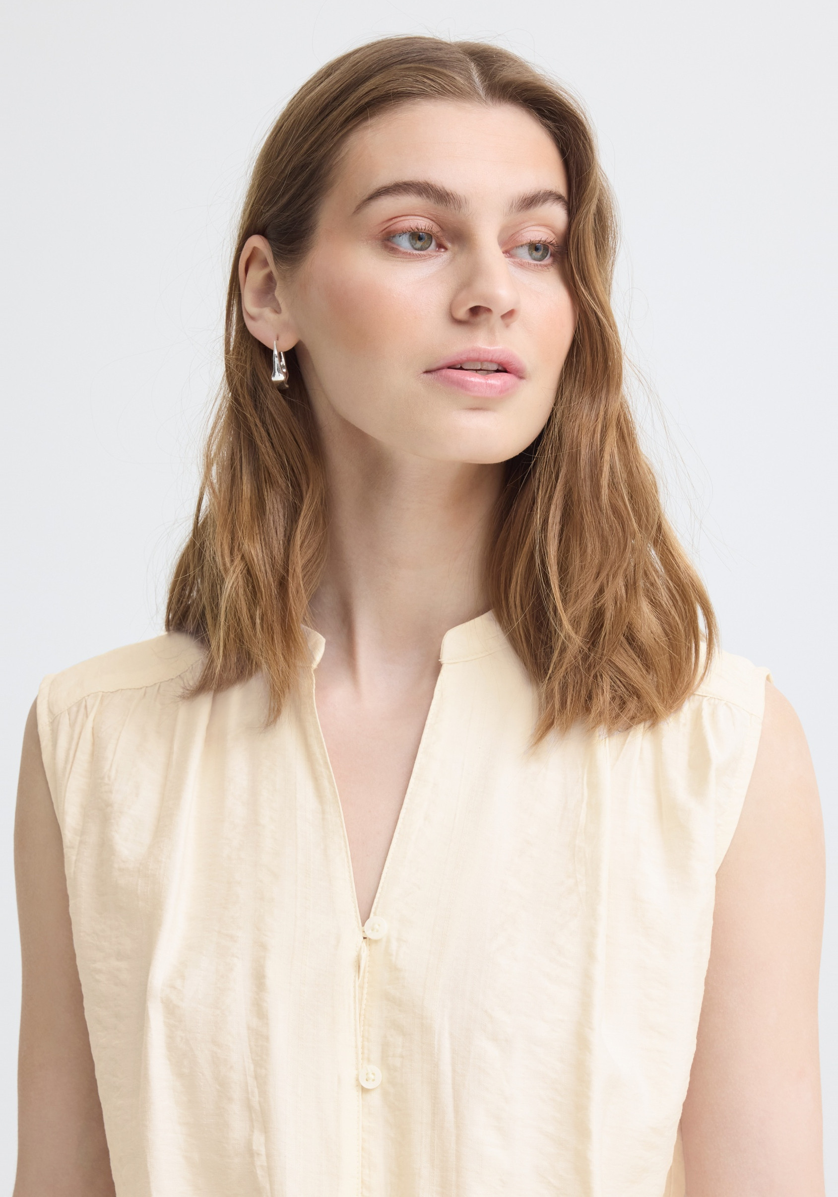 Ichi Blouse Elvias 20125754 Wolwit-ecru