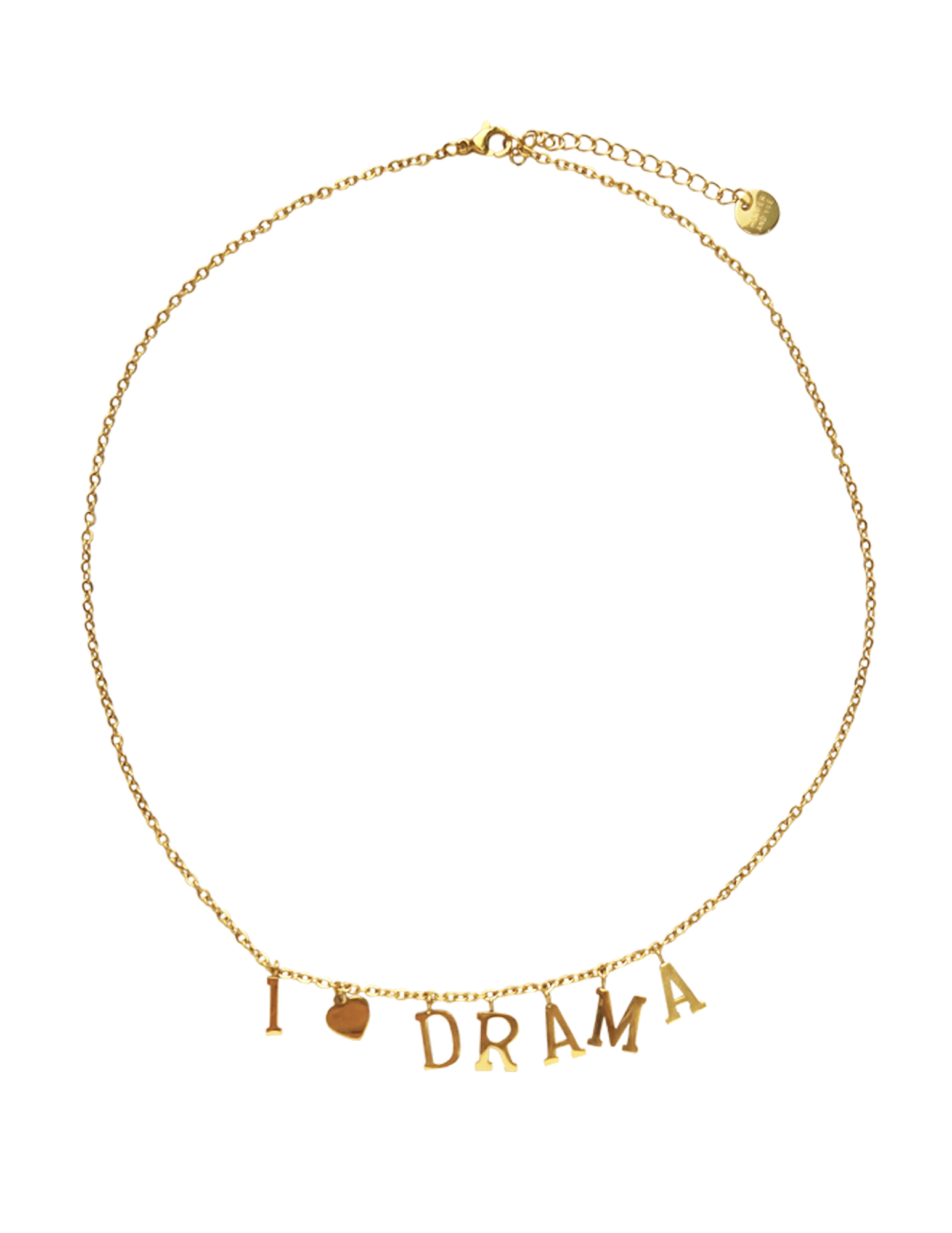 Harper & Yve Ketting I love drama AW25BACC03 Goud