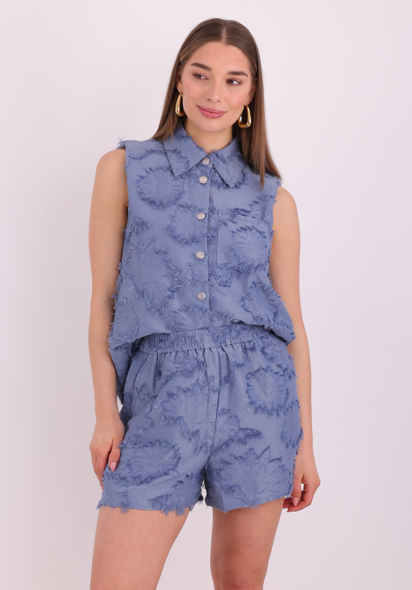 Studio Amaya Top Storm Blauw