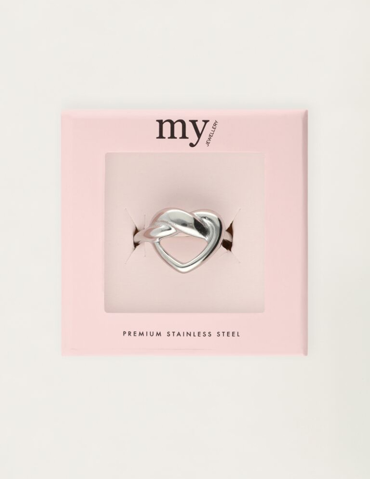 My Jewellery Ring met getwist hartje MJ11247 Zilver