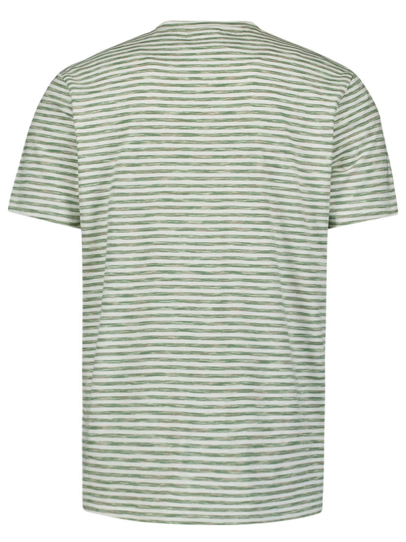 No Excess T-shirt gestreept 27340370SN Midden groen