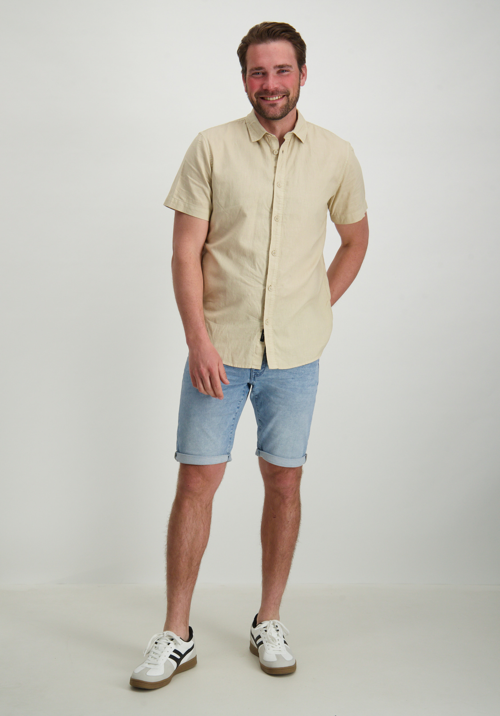 Petrol Overhemd M-1050-SIS414 Zand