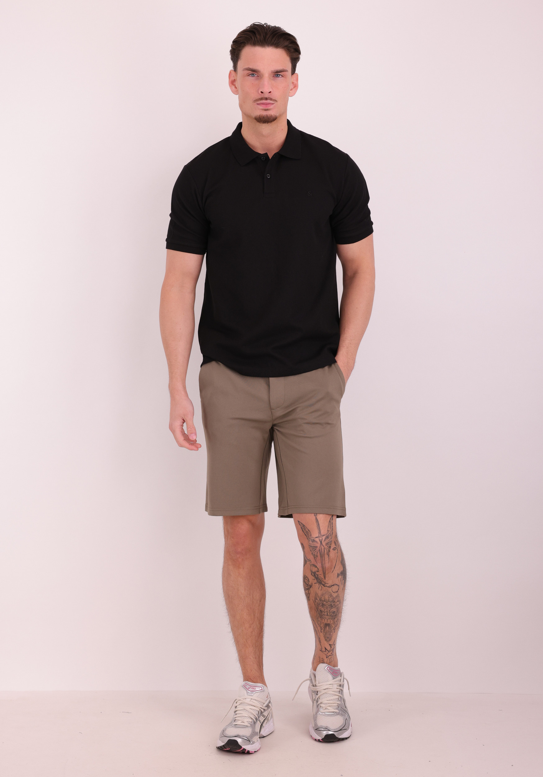 JACK & JONES Polo Austin 12268130 Zwart